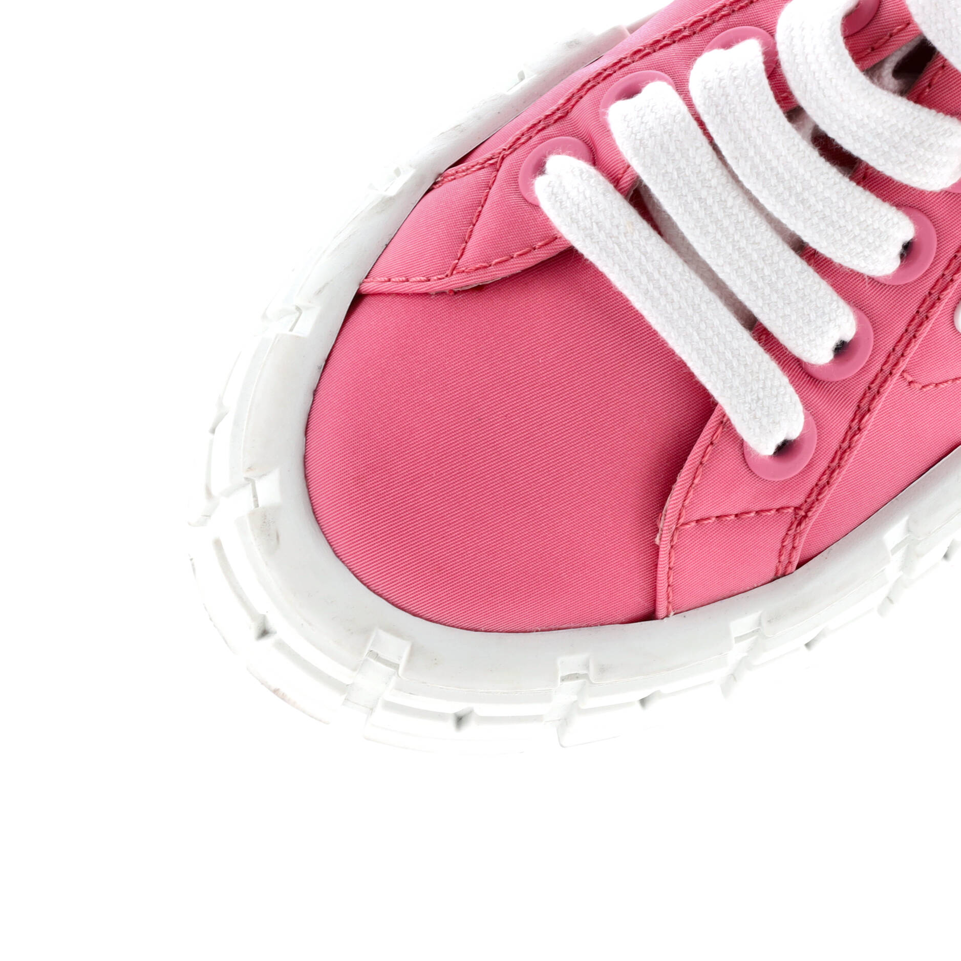 Prada Women's Double Wheel Platform Sneakers Nylon