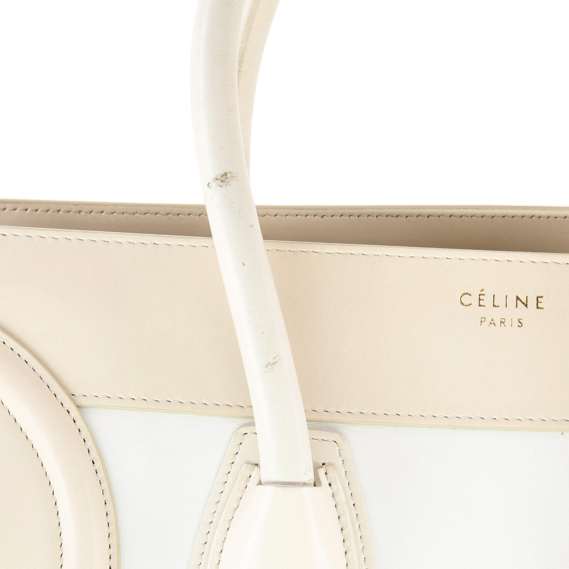 Celine Tricolor Luggage Bag Leather Mini