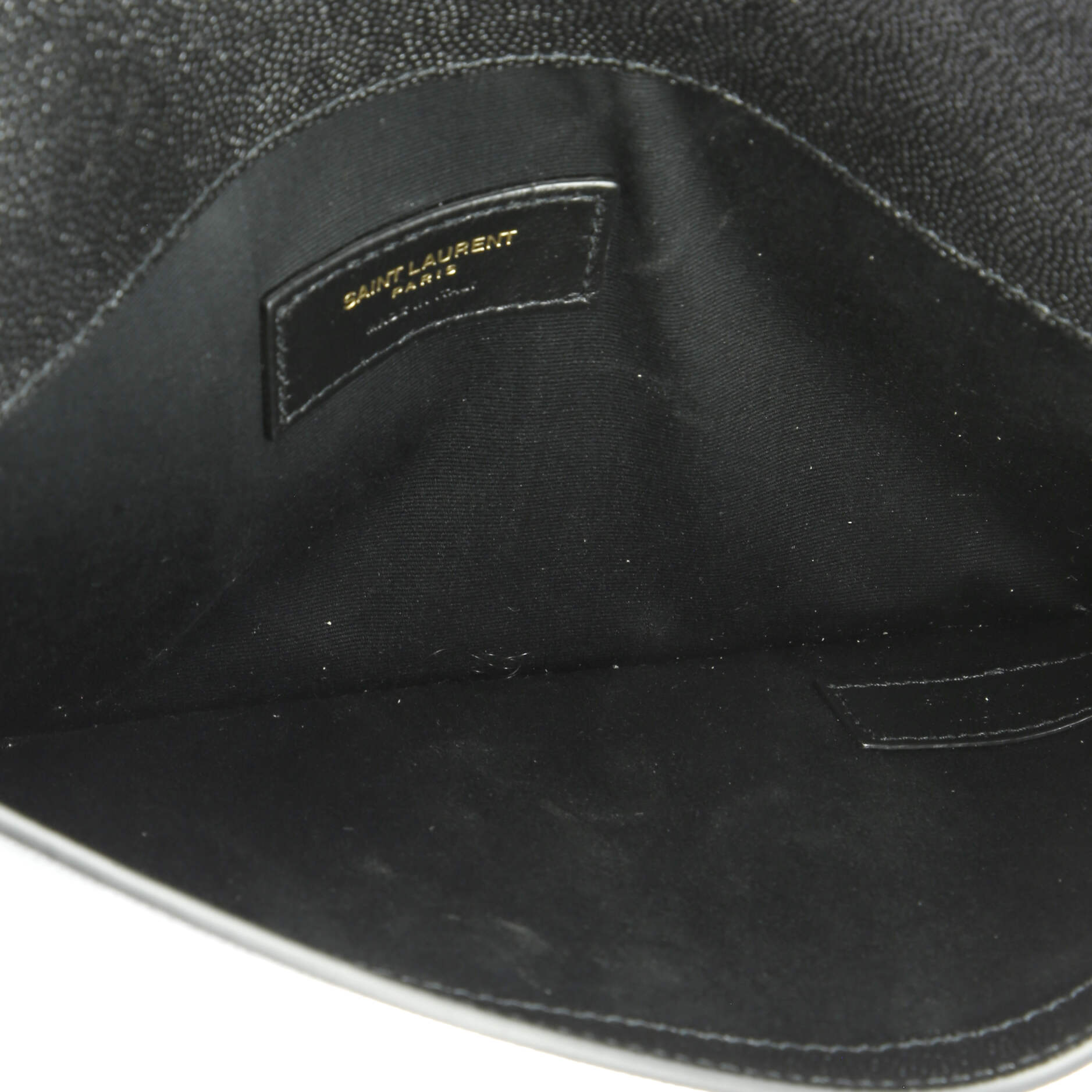 Saint Laurent Uptown Flap Wallet Leather Long