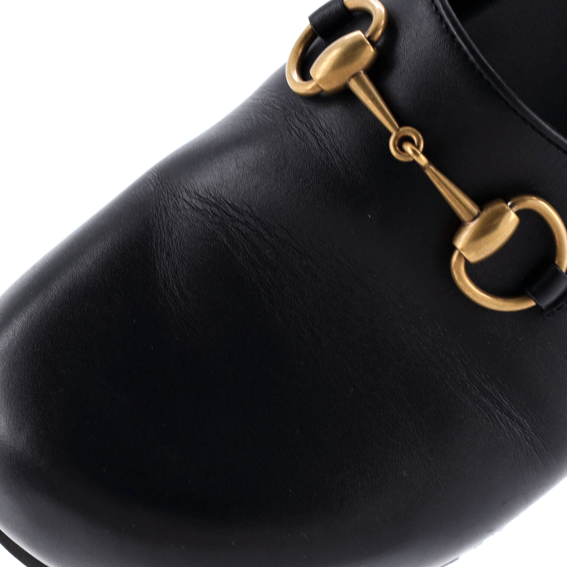 Gucci Women's Jakarta Horsebit Mules Leather