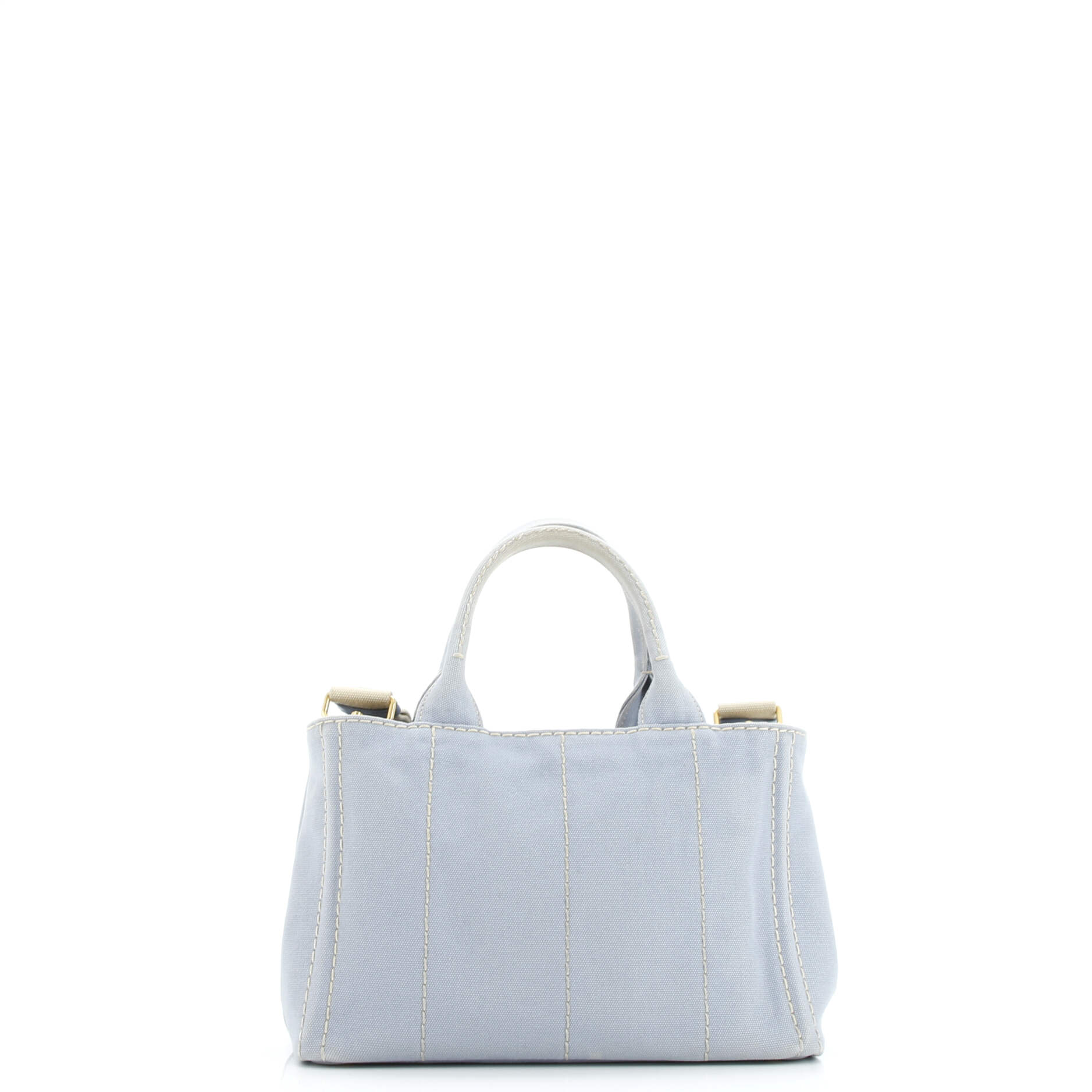 Prada Canapa Convertible Tote Canvas Mini