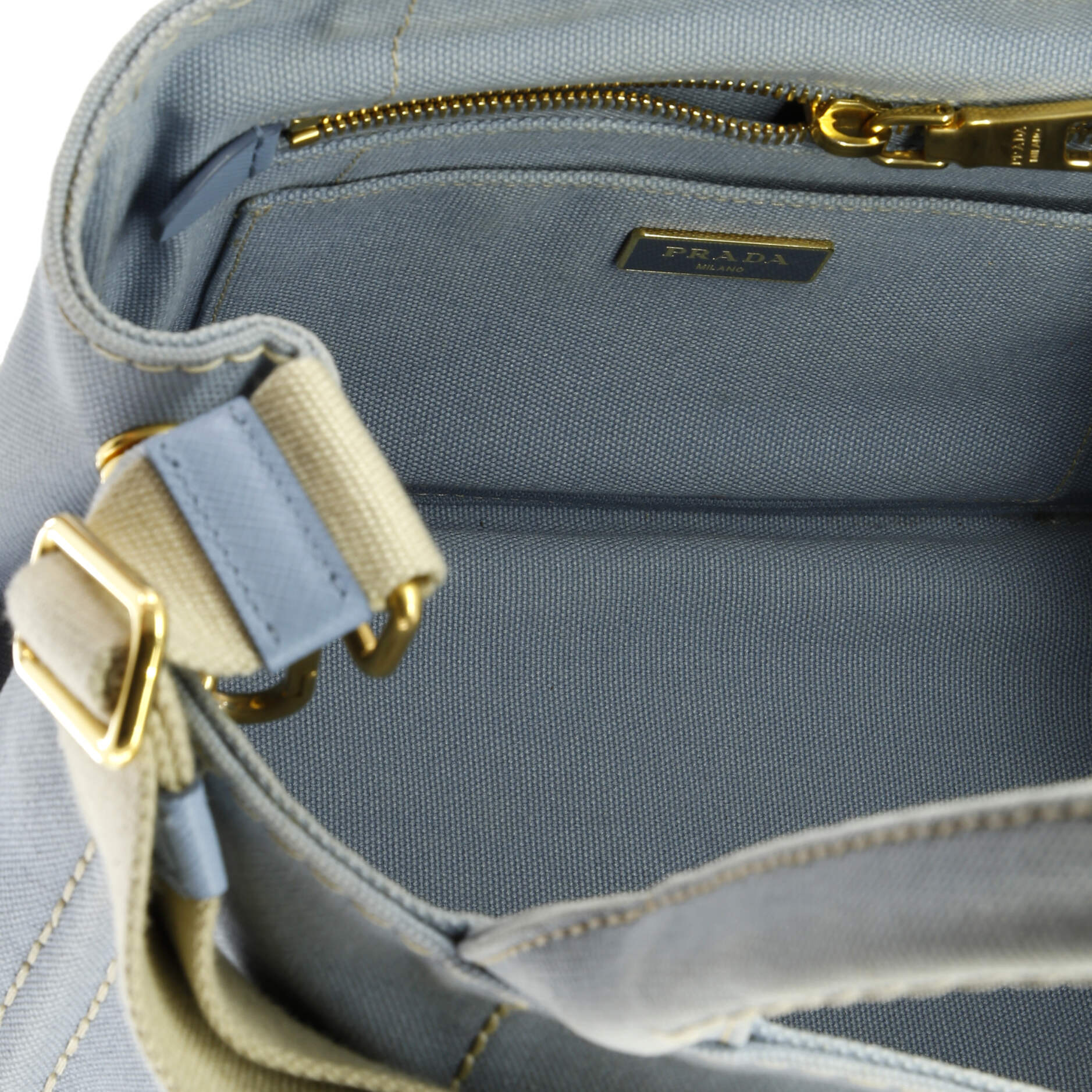 Prada Canapa Convertible Tote Canvas Mini