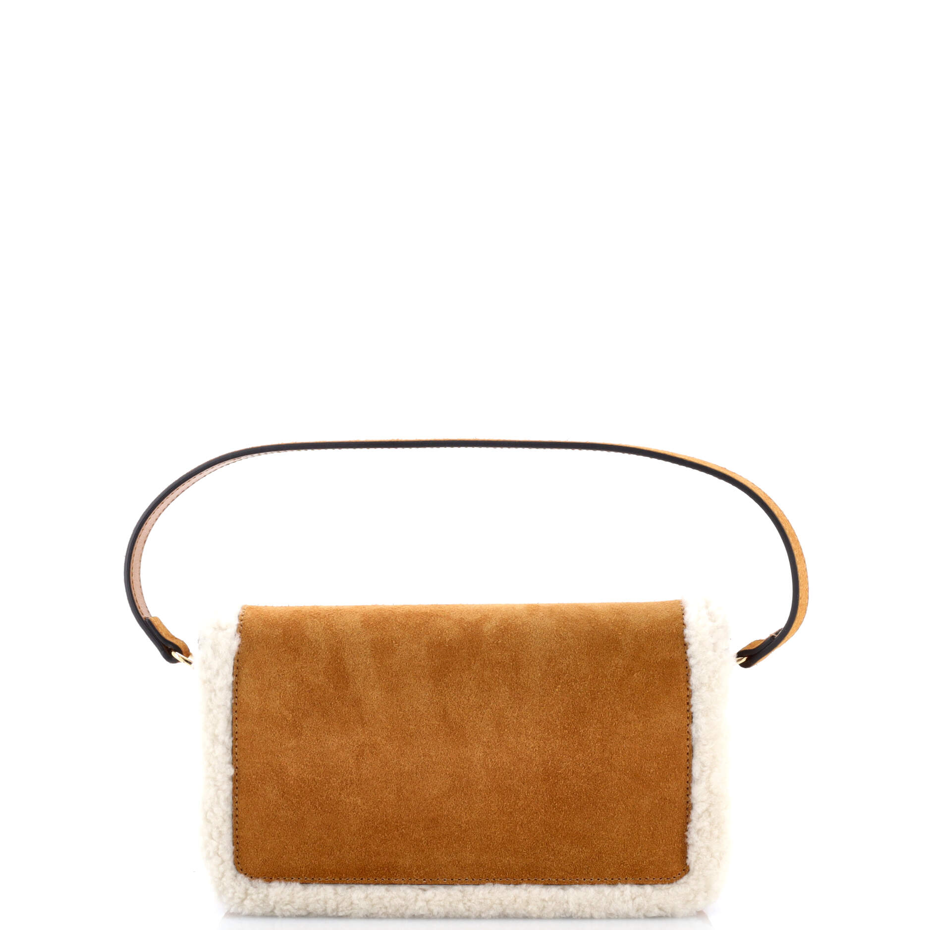 Gucci Horsebit 1955 Shoulder Bag Suede with Shearling Mini