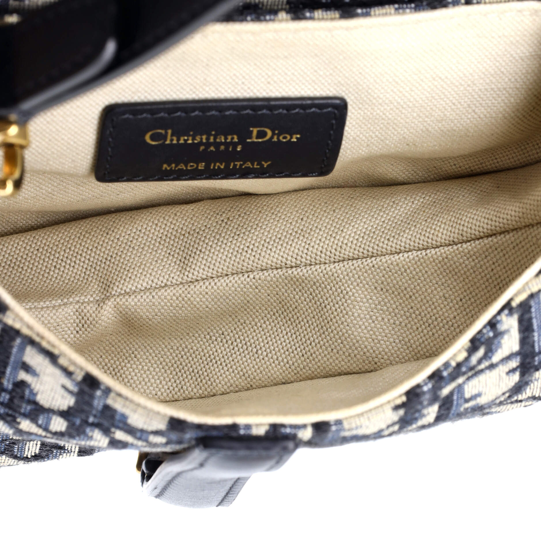 Christian Dior Saddle Handbag Oblique Canvas Mini