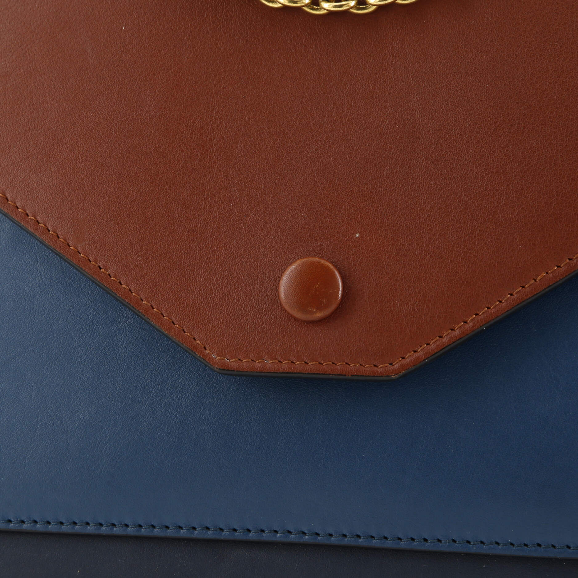 Celine Pocket Envelope Shoulder Bag Leather Medium