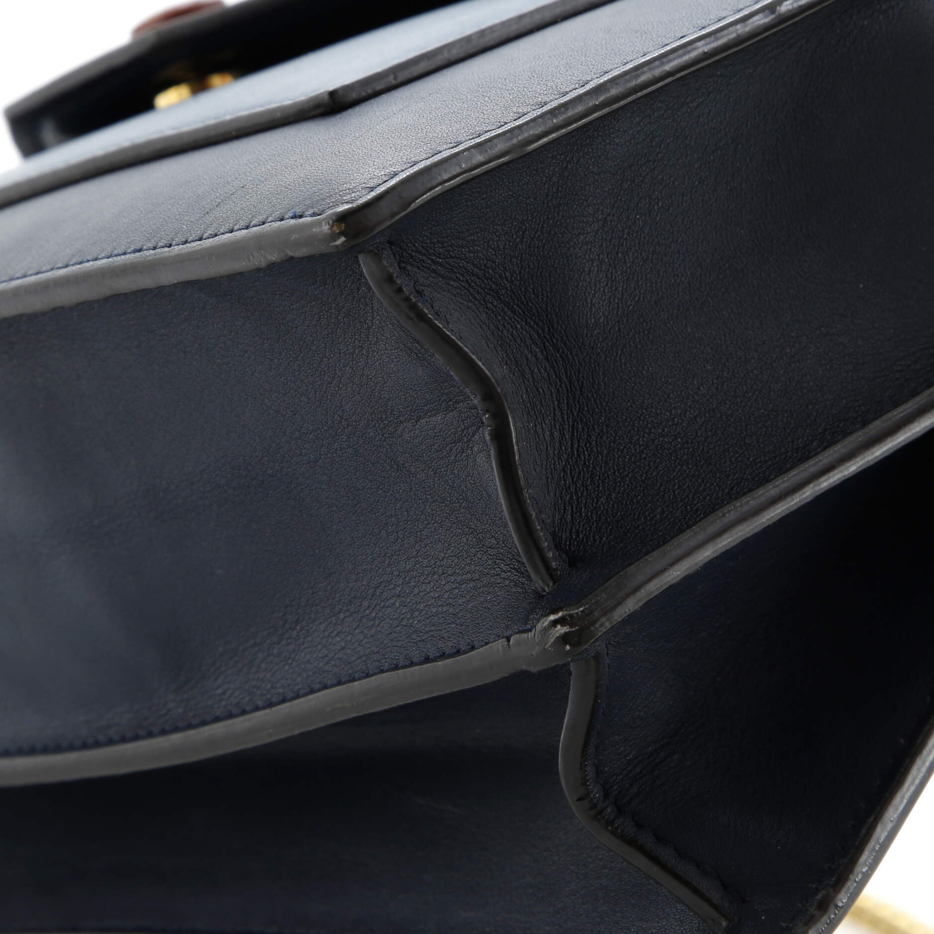 Celine Pocket Envelope Shoulder Bag Leather Medium