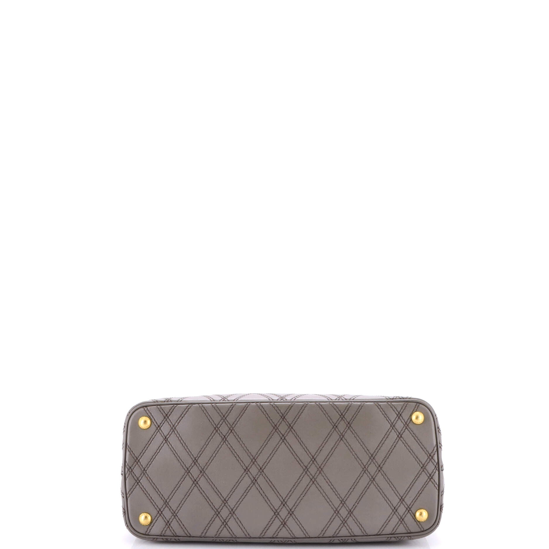 Prada Cuir Double Tote Quilted Leather Medium