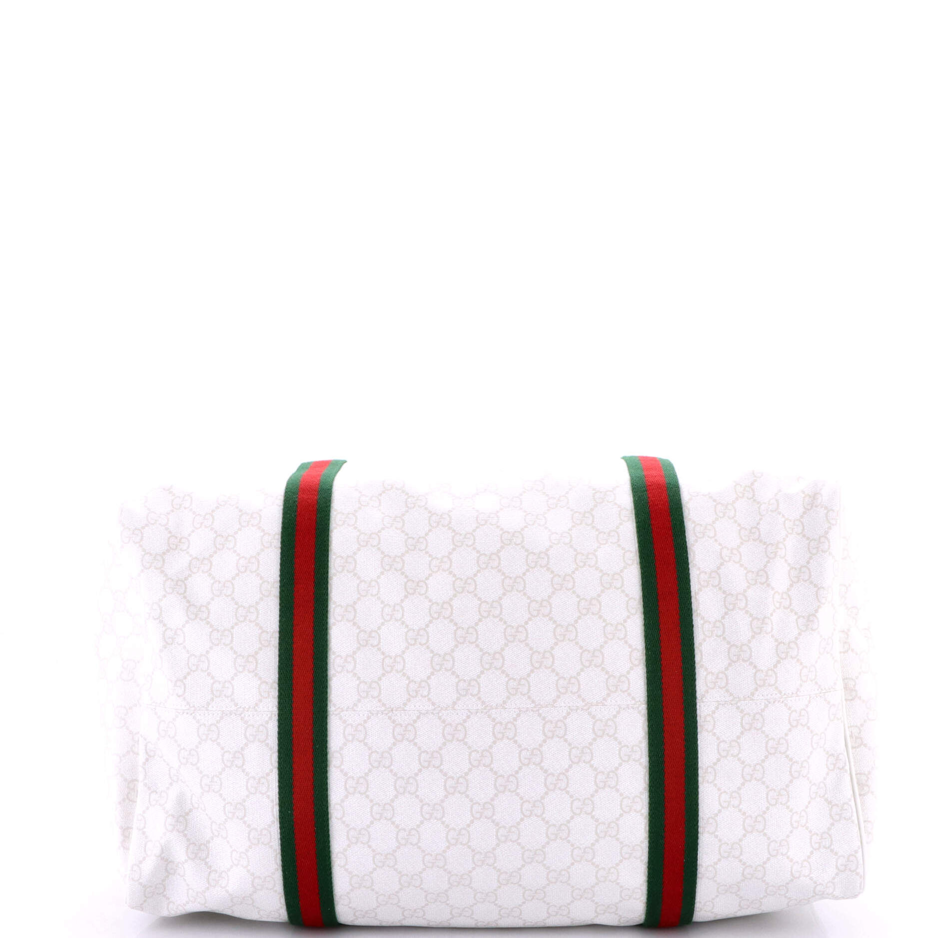 Gucci Web Convertible Duffle Bag GG Coated Canvas Medium
