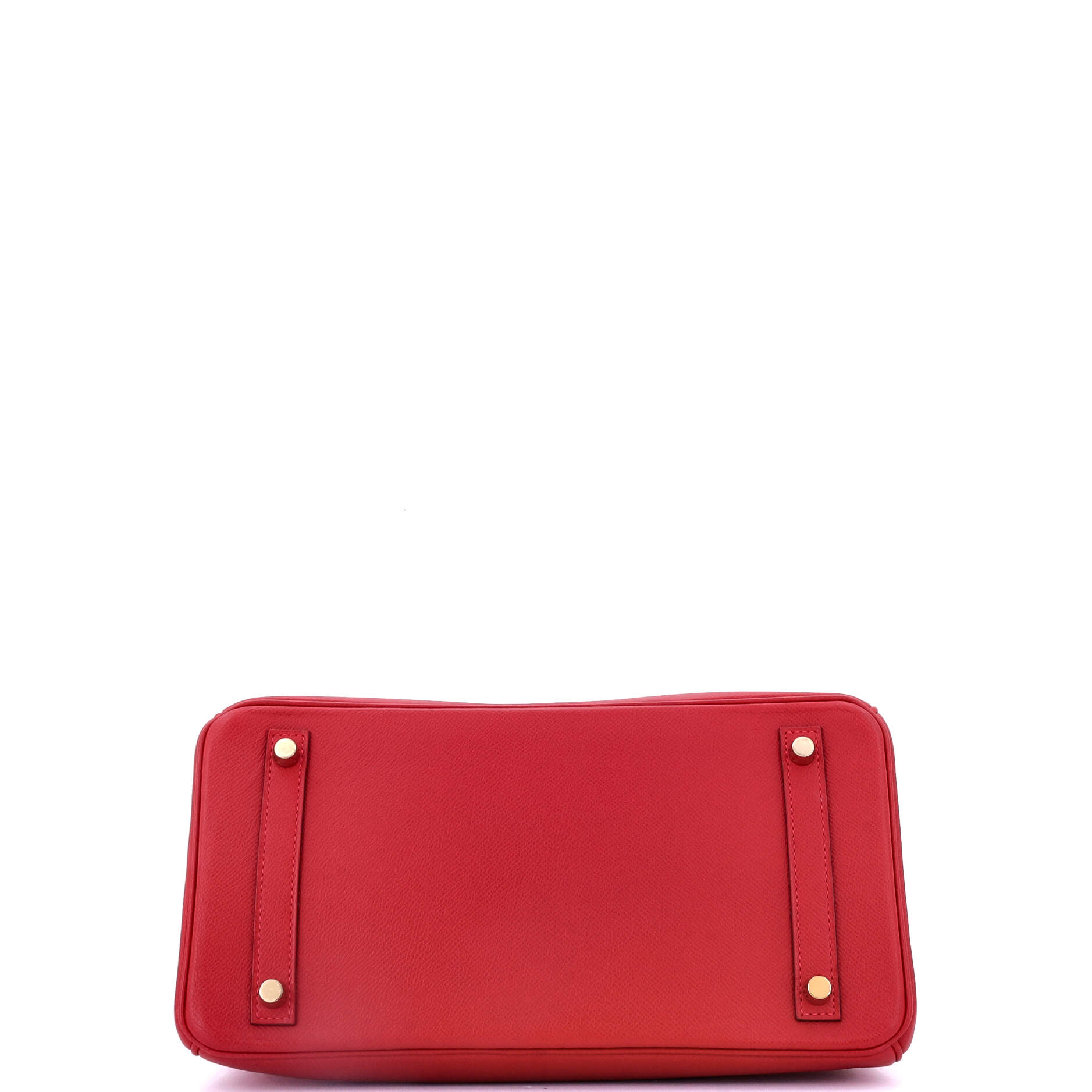 Hermes Birkin Handbag Red Epsom with Gold Hardware 30