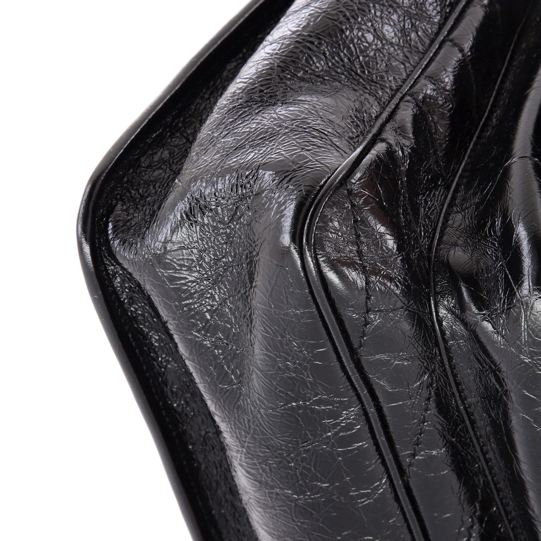 Saint Laurent Niki Chain Flap Bag Matelasse Chevron Leather Large