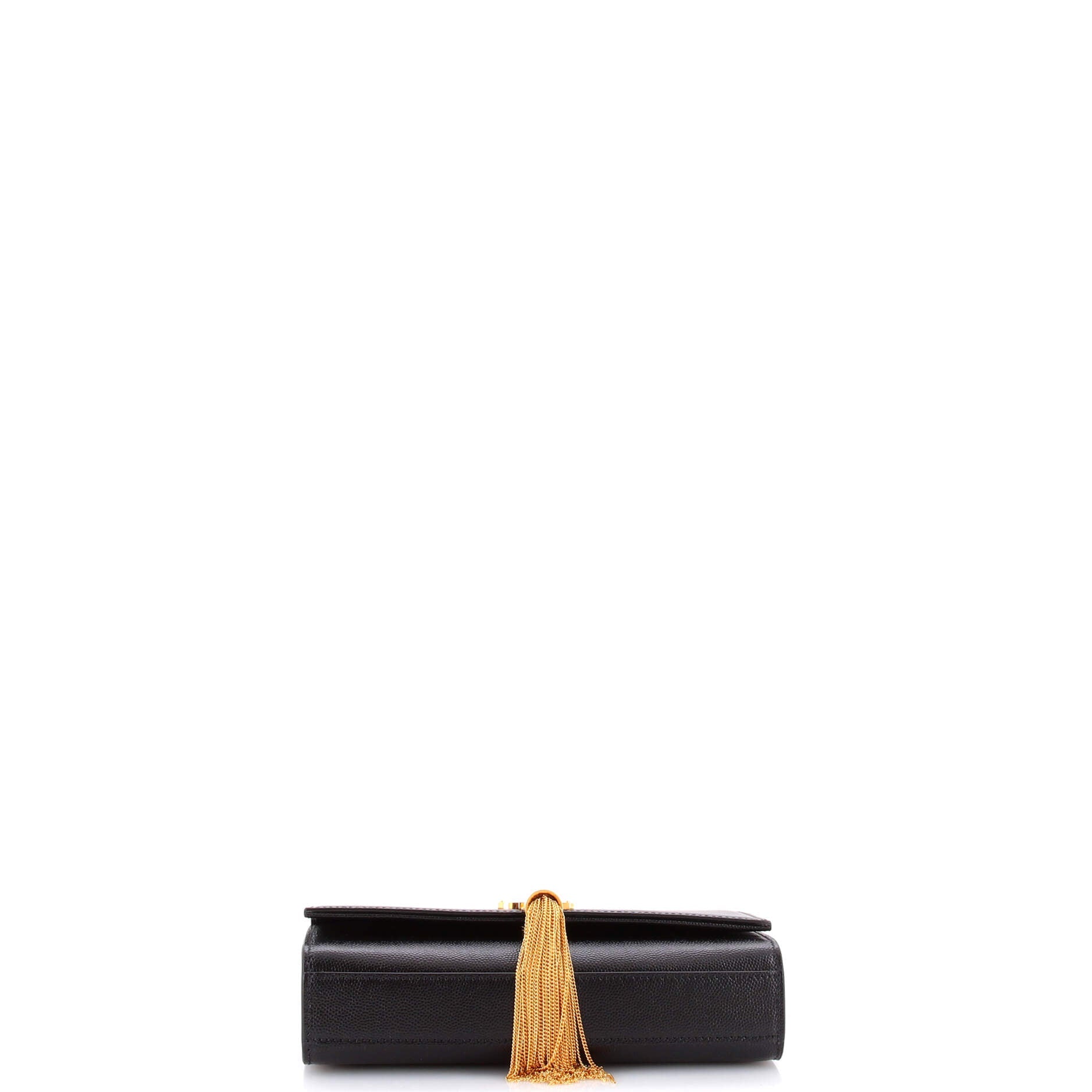 Saint Laurent Classic Monogram Tassel Crossbody Bag Leather Small