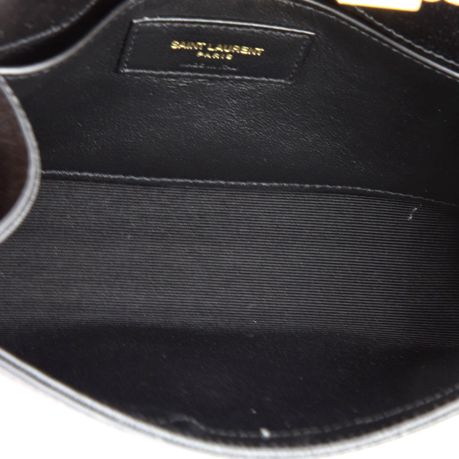 Saint Laurent Classic Monogram Tassel Crossbody Bag Leather Small