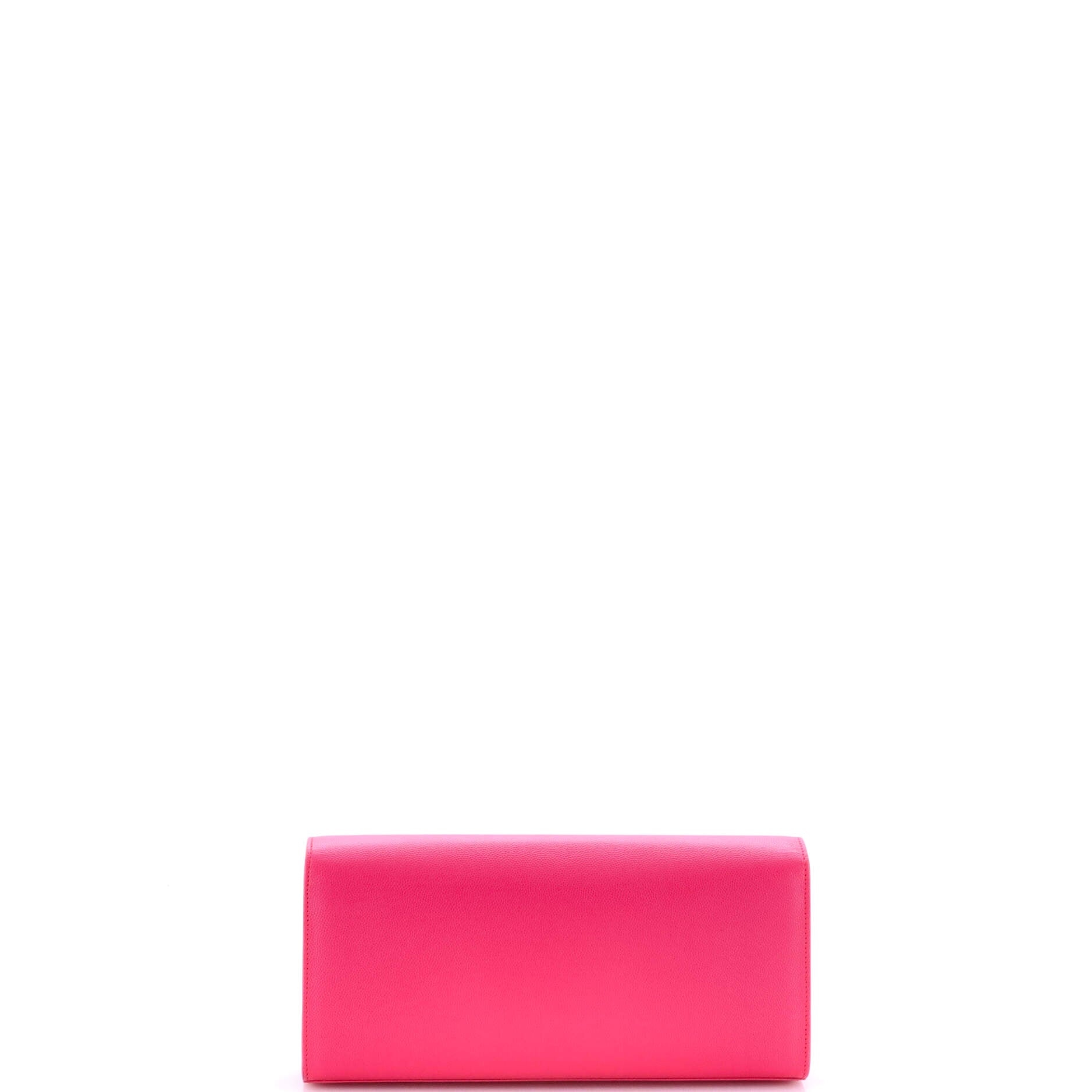 Saint Laurent Classic Monogram Clutch Leather Long