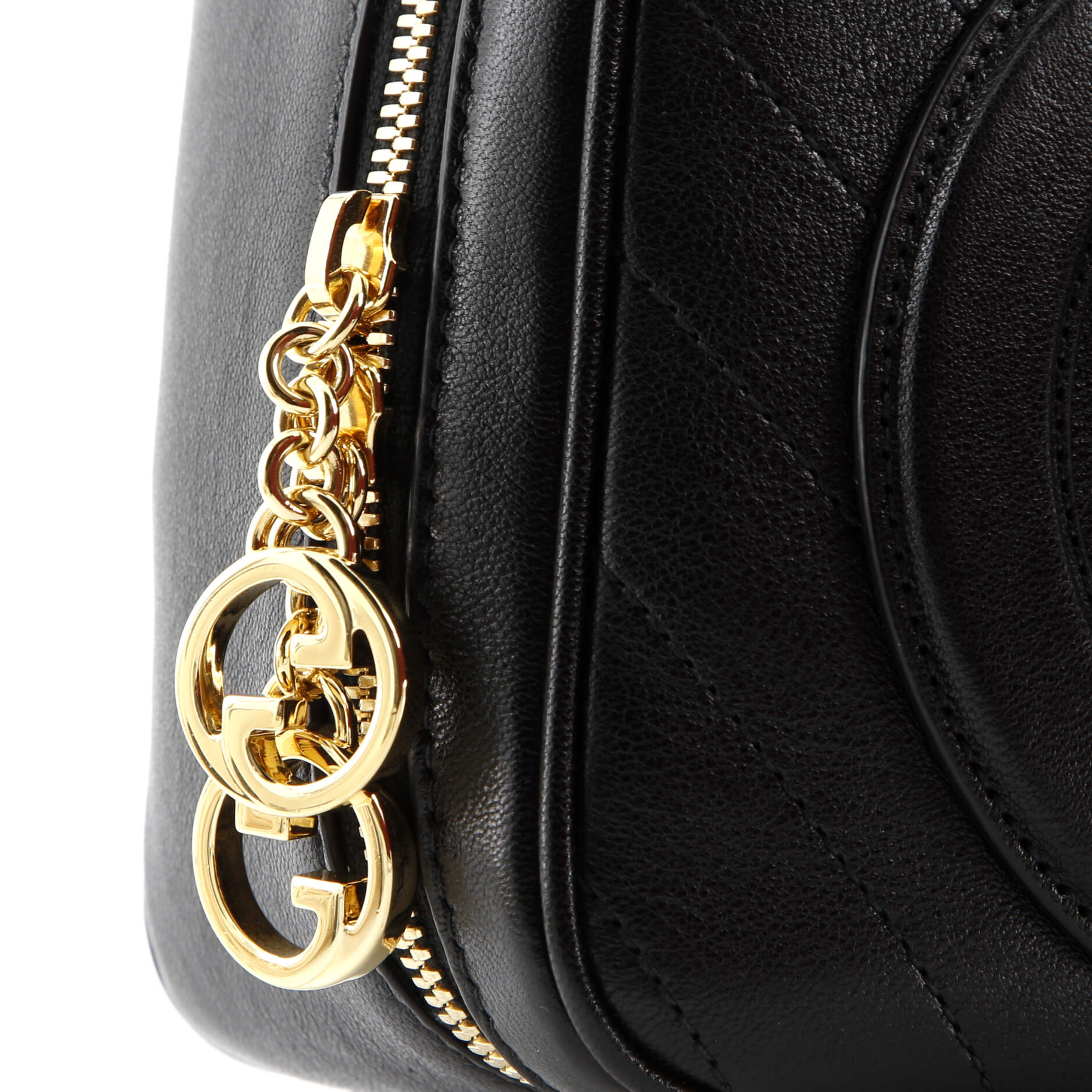 Gucci Blondie NM Top Handle Shoulder Bag Diagonal Quilted Leather