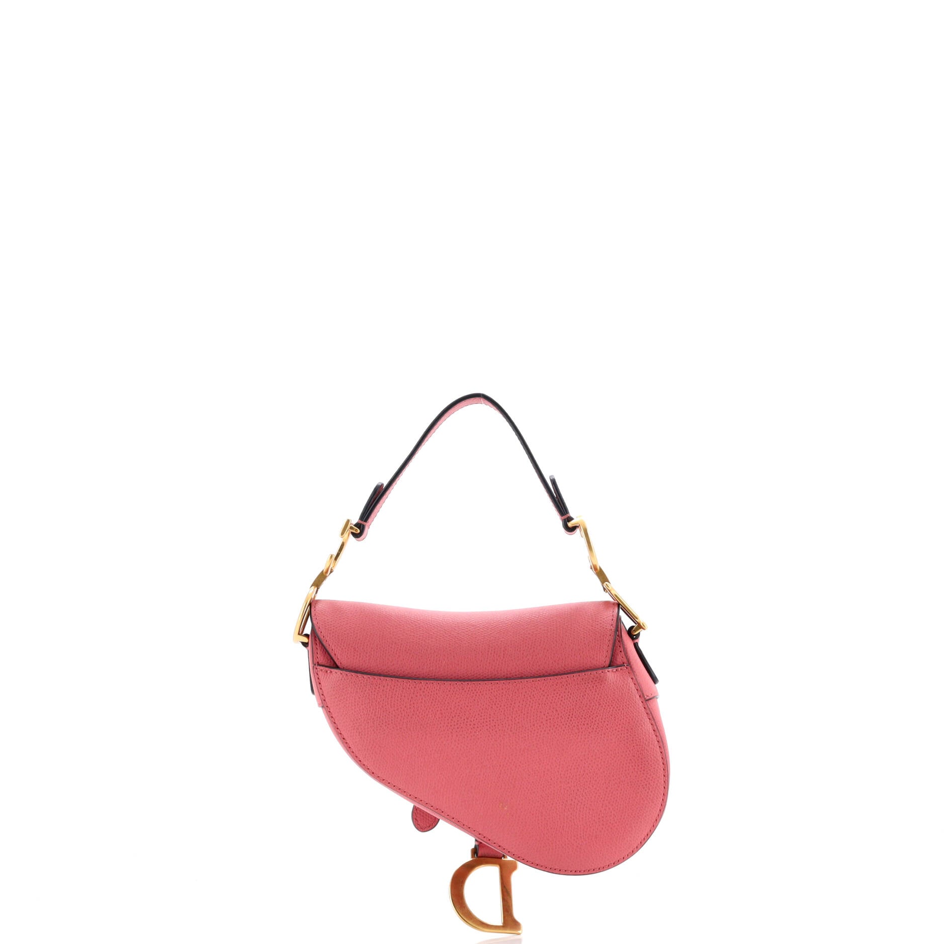 Christian Dior Saddle Handbag Leather Mini