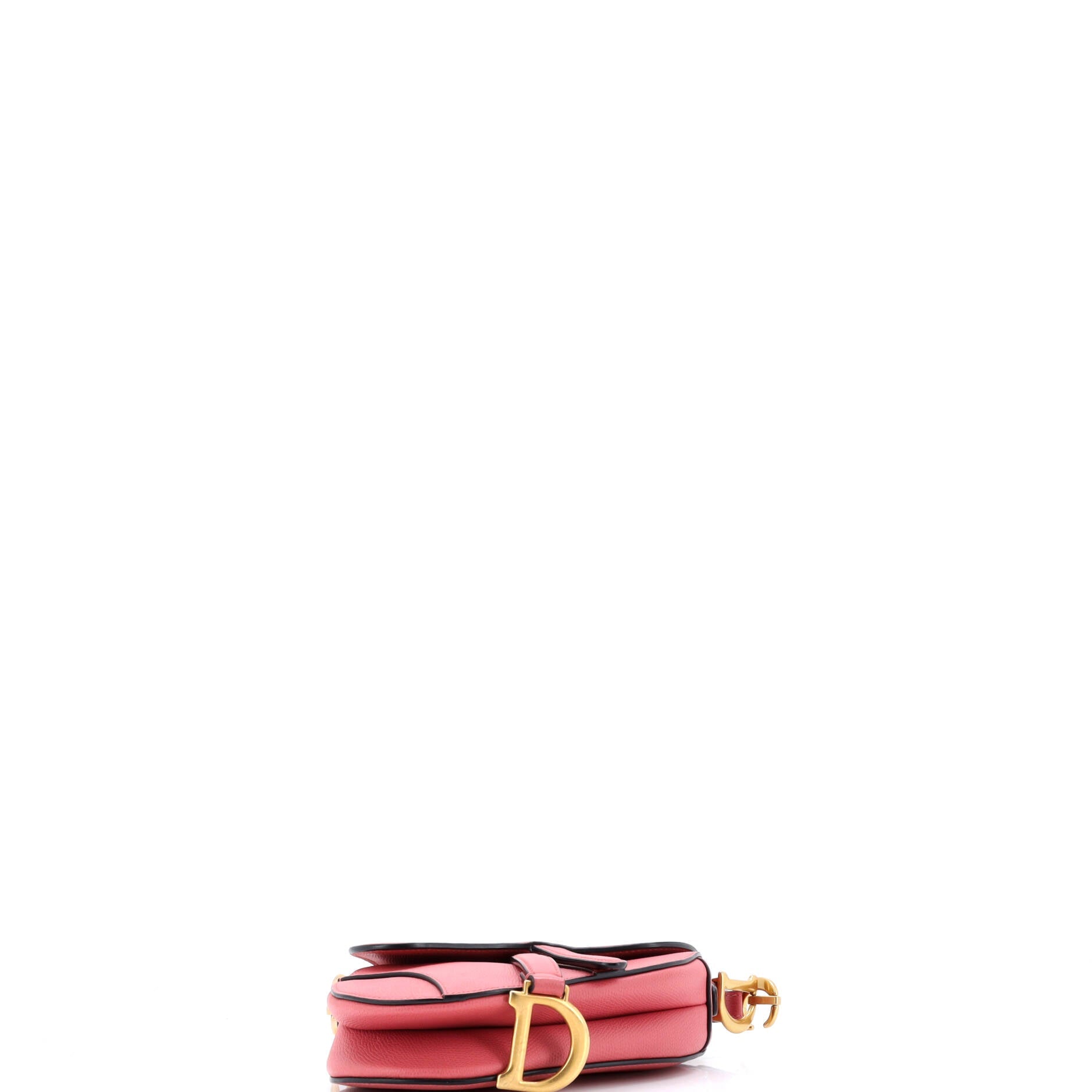 Christian Dior Saddle Handbag Leather Mini
