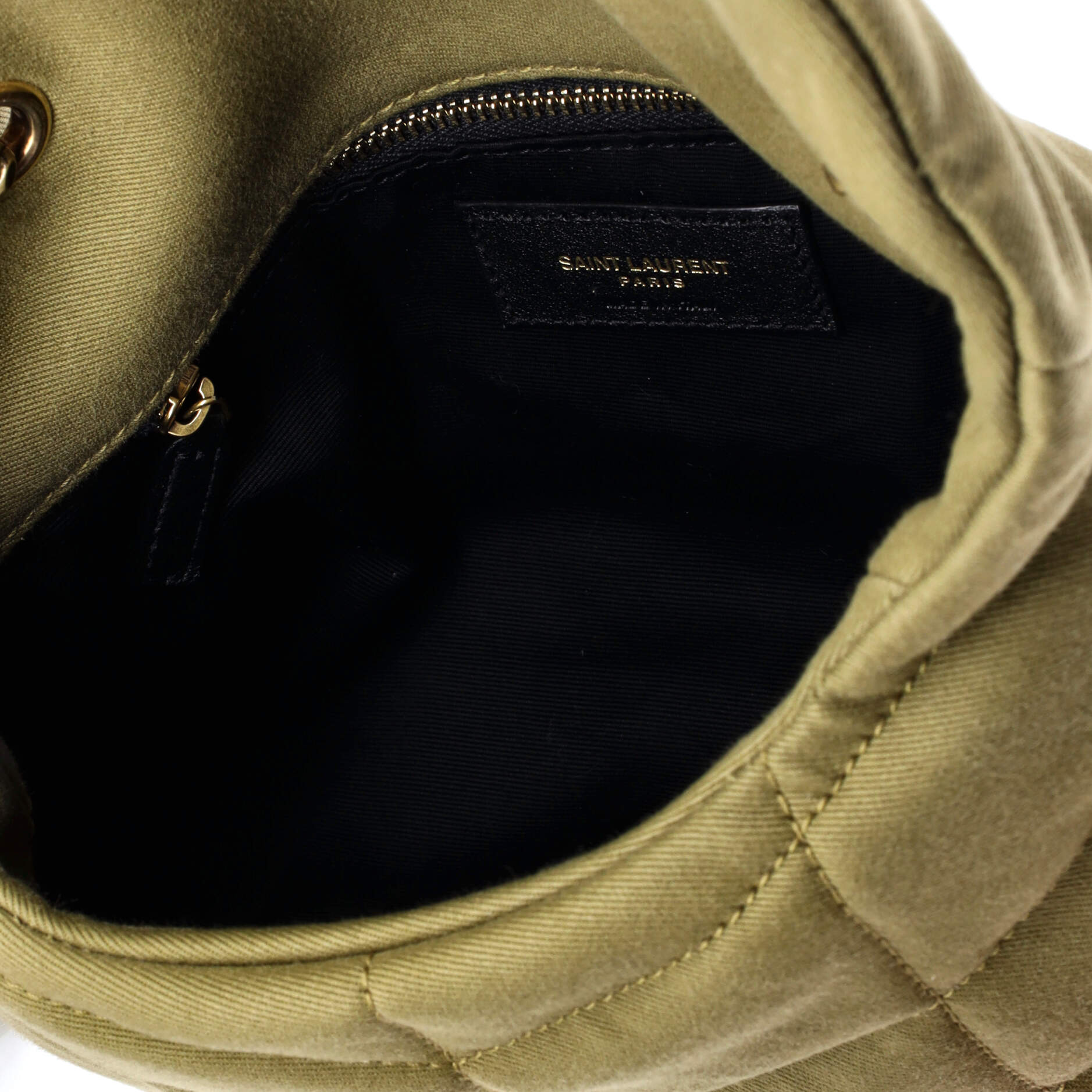 Saint Laurent Loulou Puffer Shoulder Bag Quilted Canvas Mini