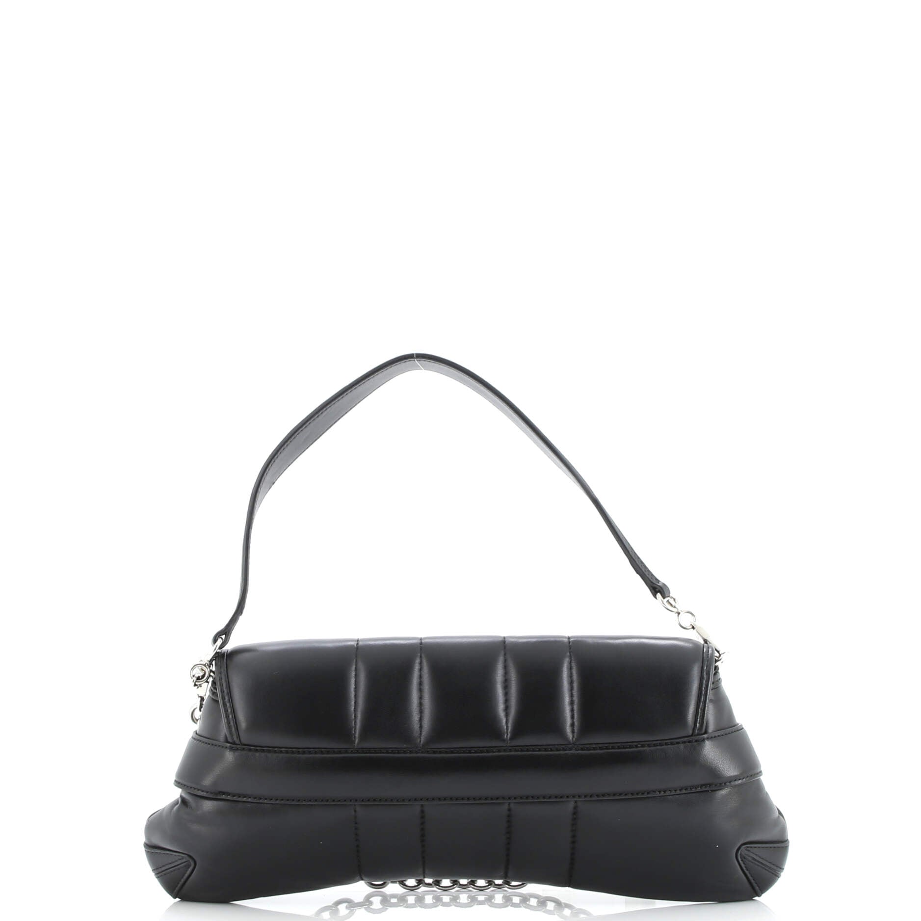 Gucci Horsebit Chain Shoulder Bag Vertical Quilted Leather Medium