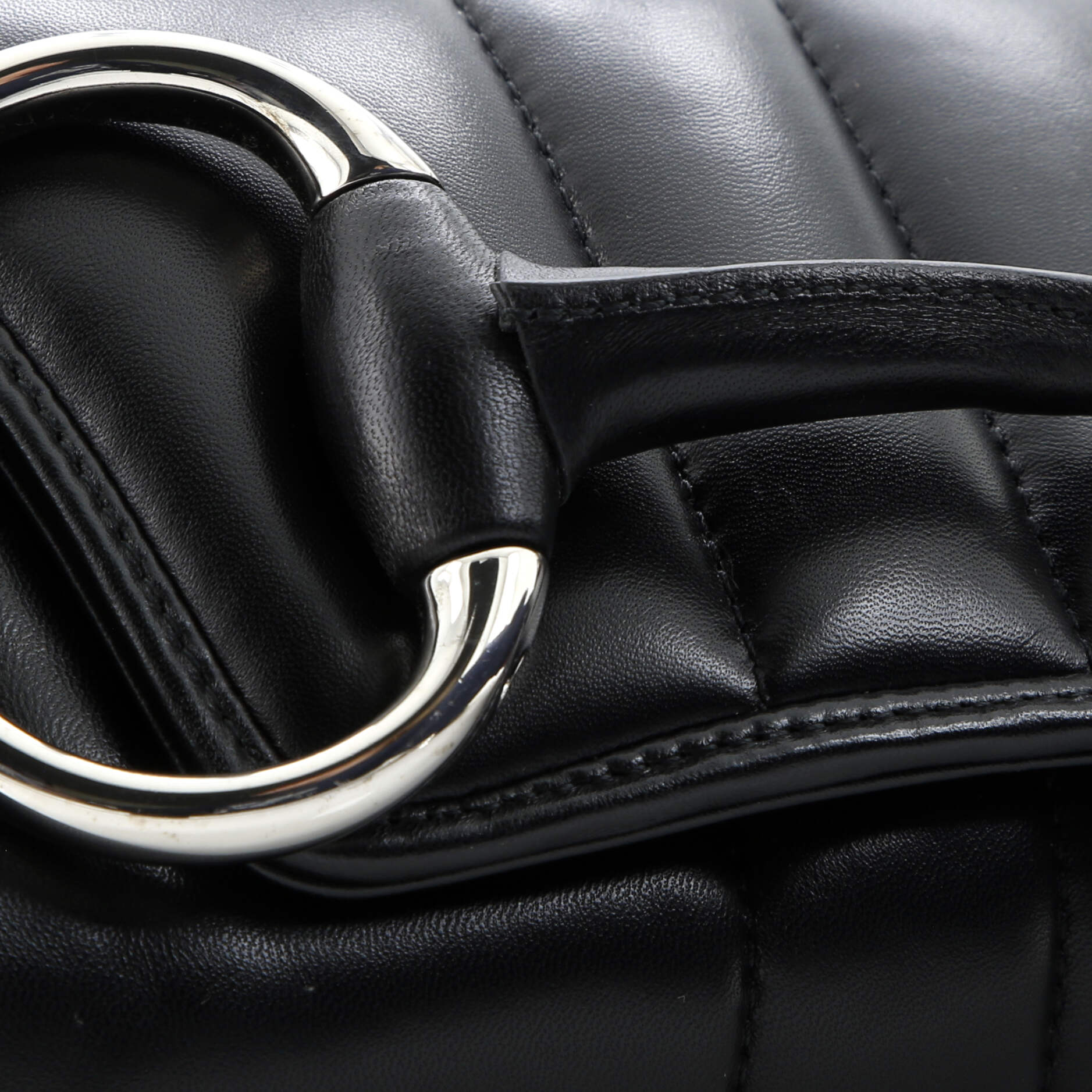 Gucci Horsebit Chain Shoulder Bag Vertical Quilted Leather Medium
