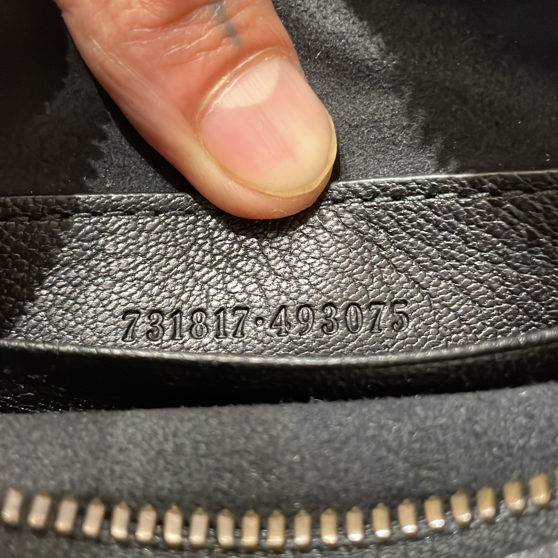 Gucci Aphrodite Zip Shoulder Bag Leather Small