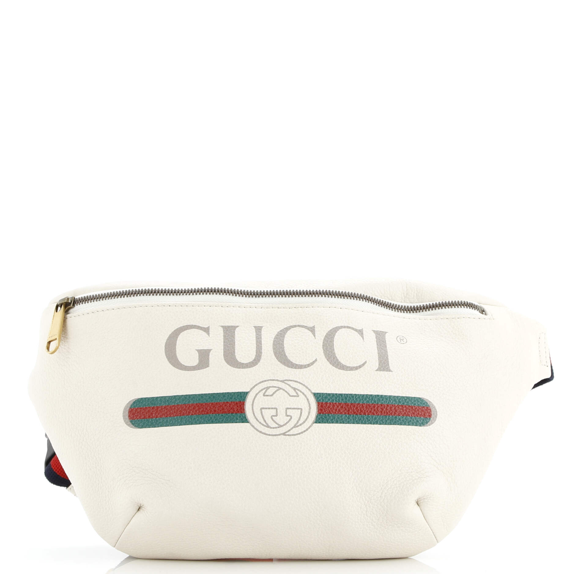 Gucci Logo Belt Bag Printed Leather Medium