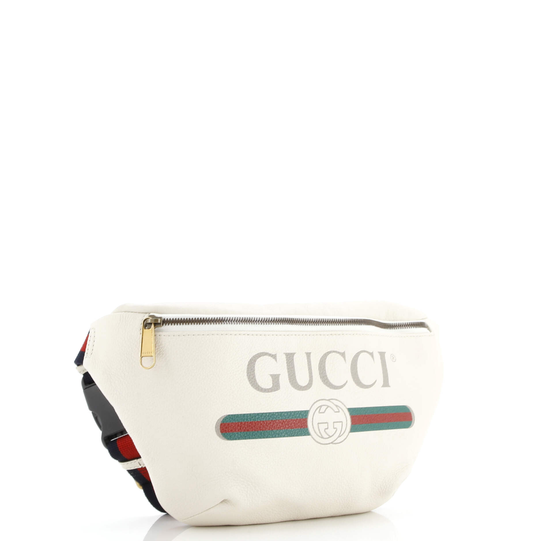 Gucci Logo Belt Bag Printed Leather Medium