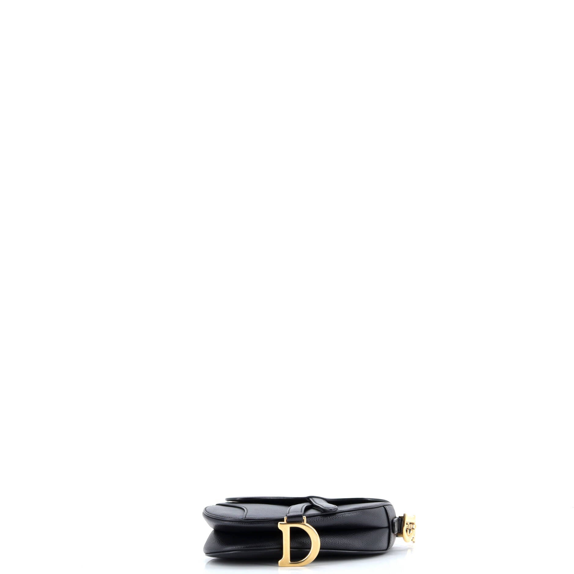 Christian Dior Saddle Handbag Leather Mini