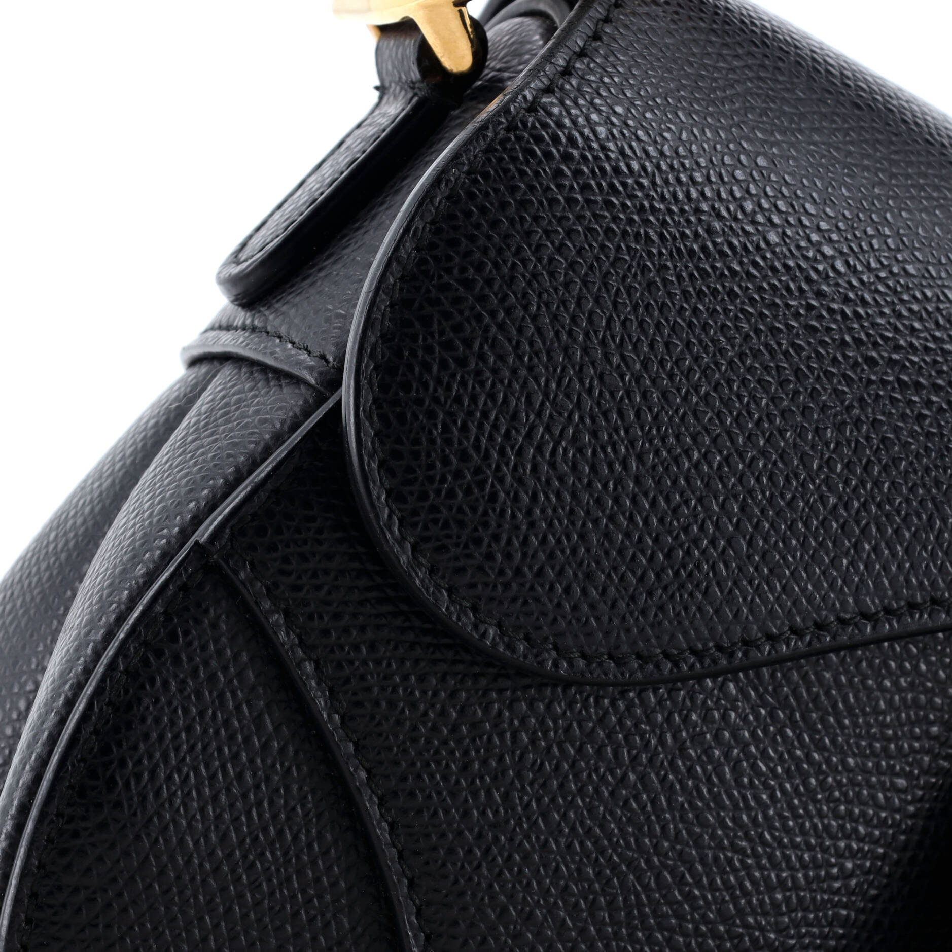 Christian Dior Saddle Handbag Leather Mini