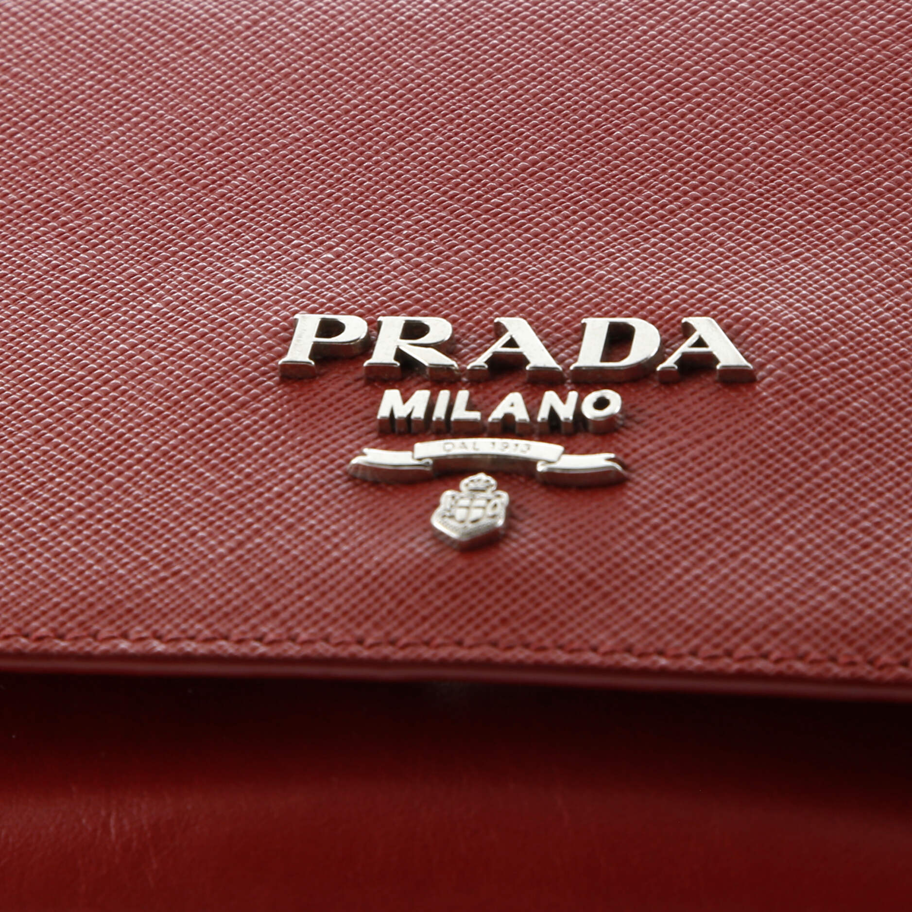 Prada Chain Flap Crossbody Bag Saffiano and Soft Calf Small