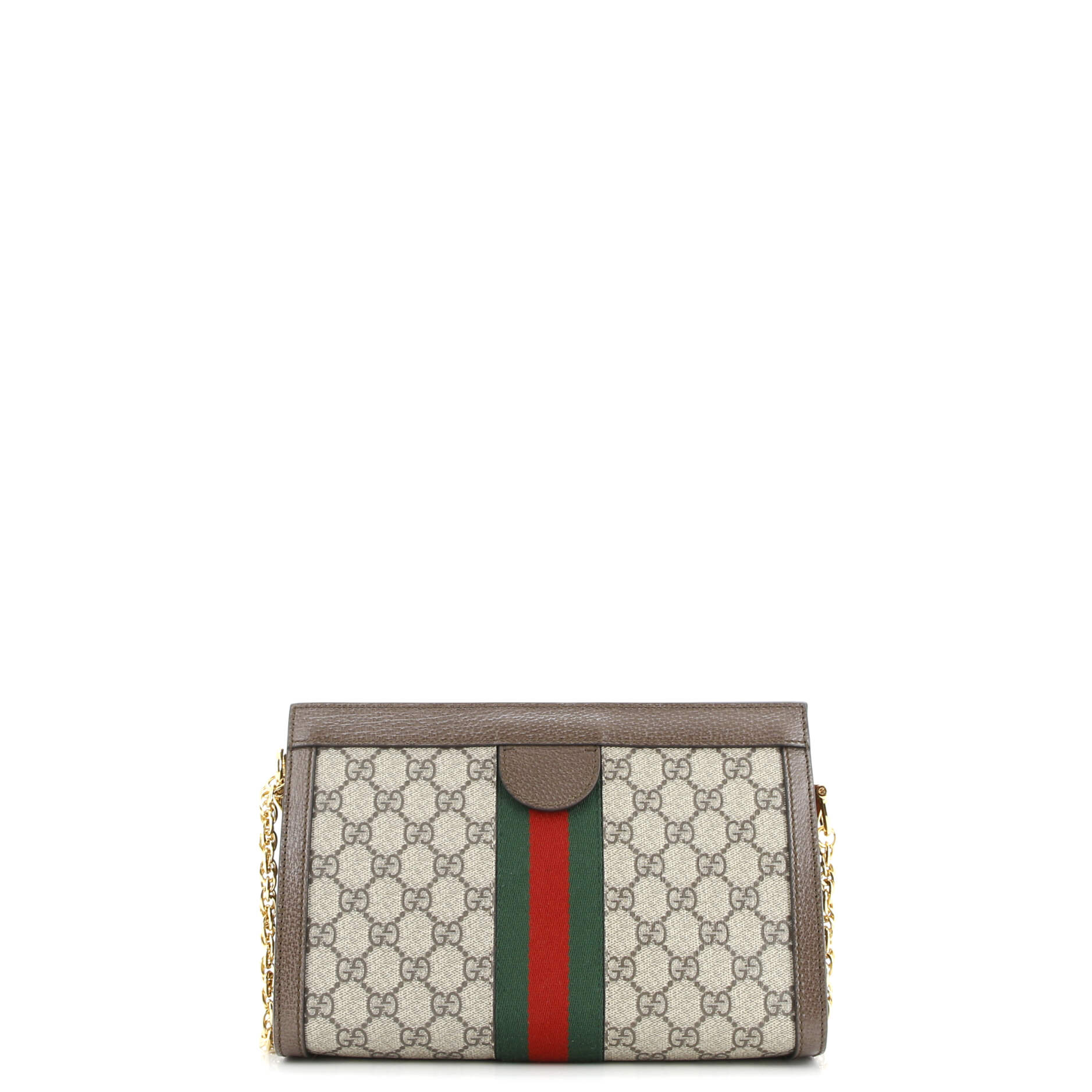 Gucci Ophidia Chain Shoulder Bag GG Coated Canvas Small