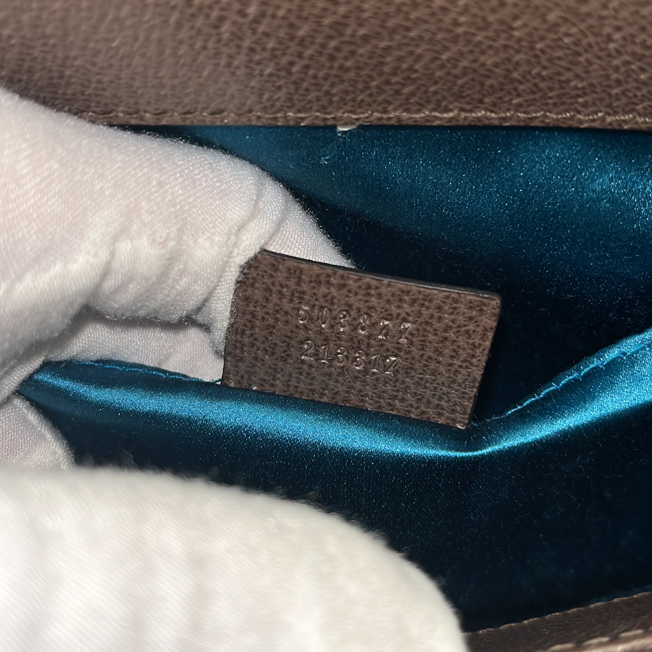 Gucci Ophidia Chain Shoulder Bag GG Coated Canvas Small