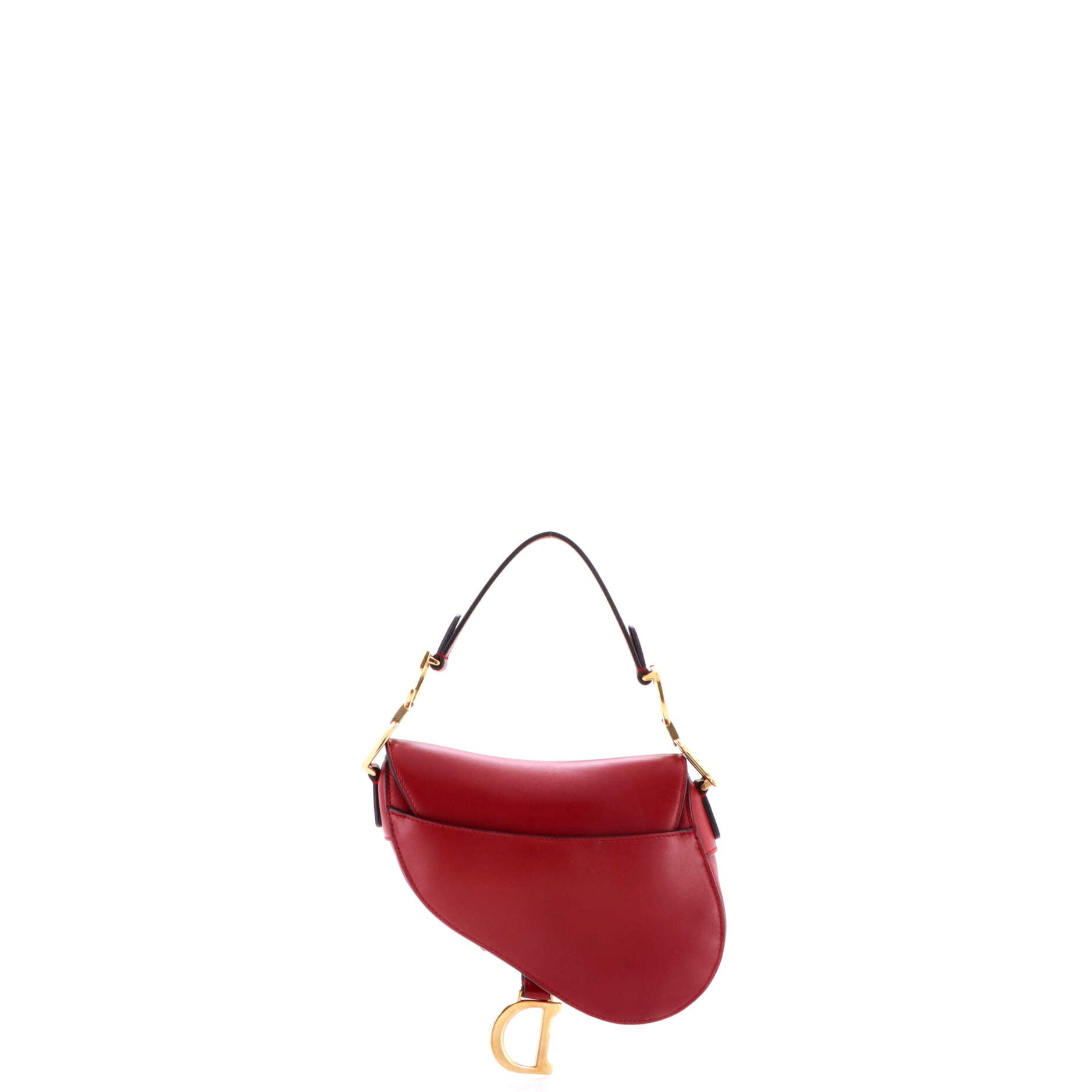 Christian Dior Saddle Handbag Leather Mini