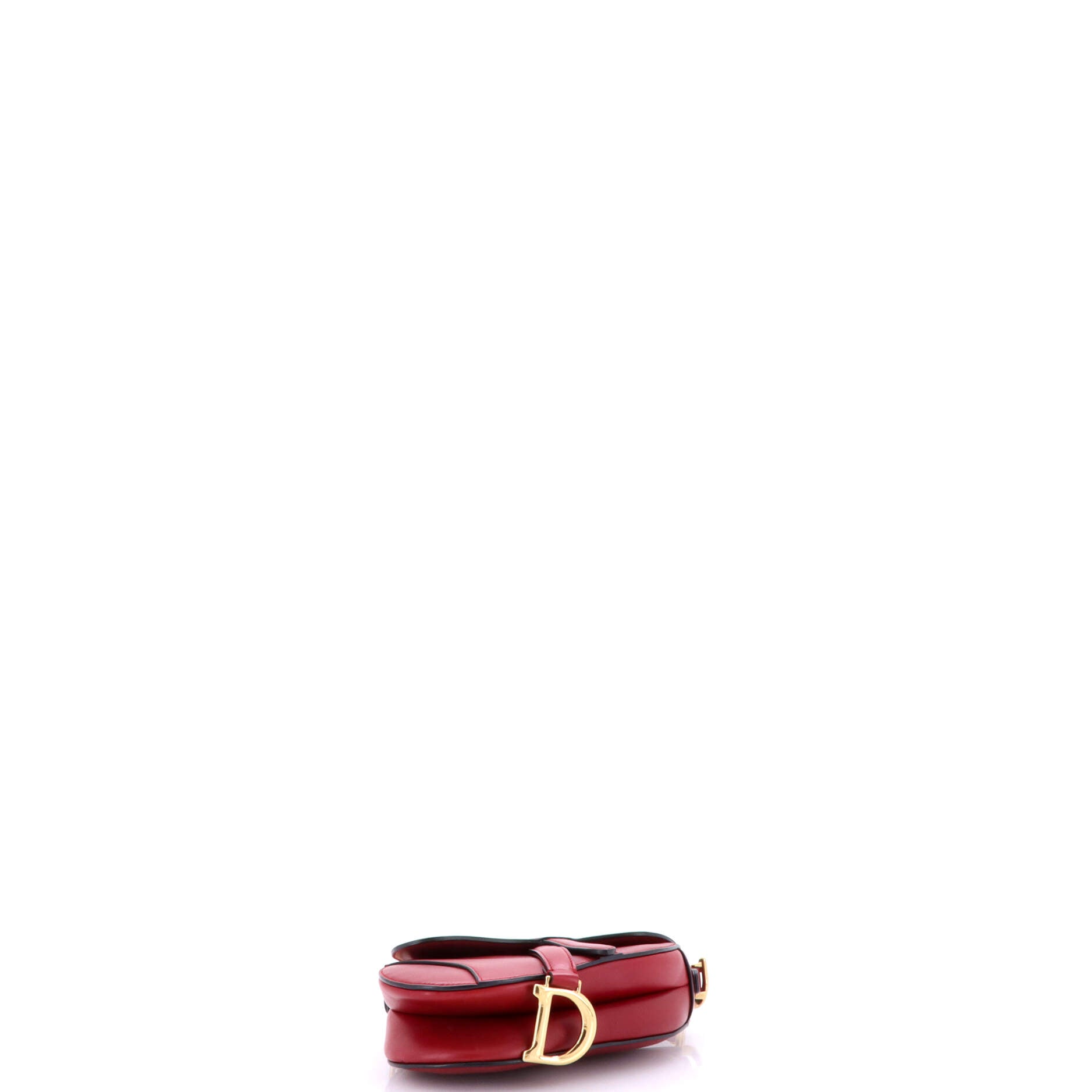Christian Dior Saddle Handbag Leather Mini