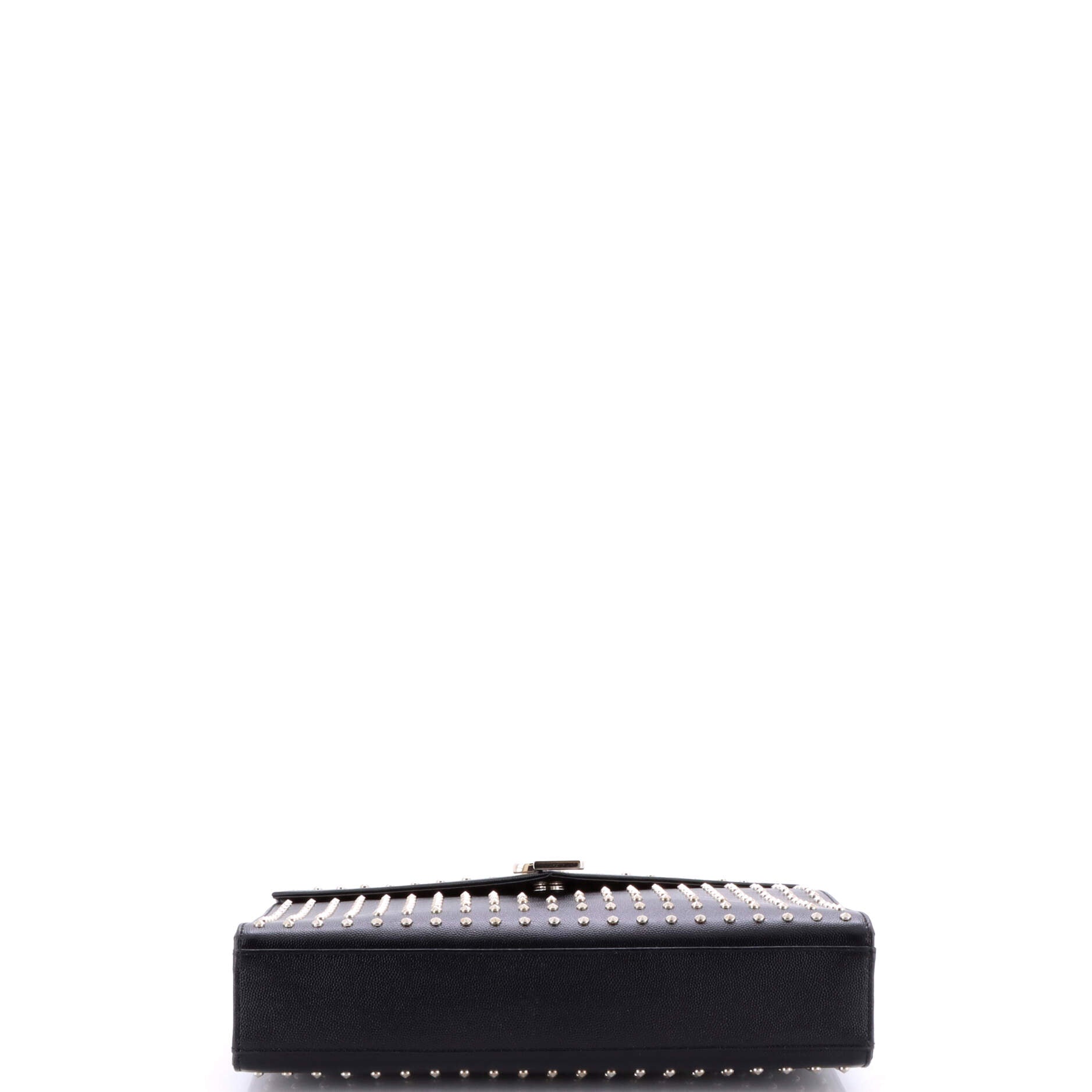 Saint Laurent Classic Monogram Envelope Satchel Studded Leather Large