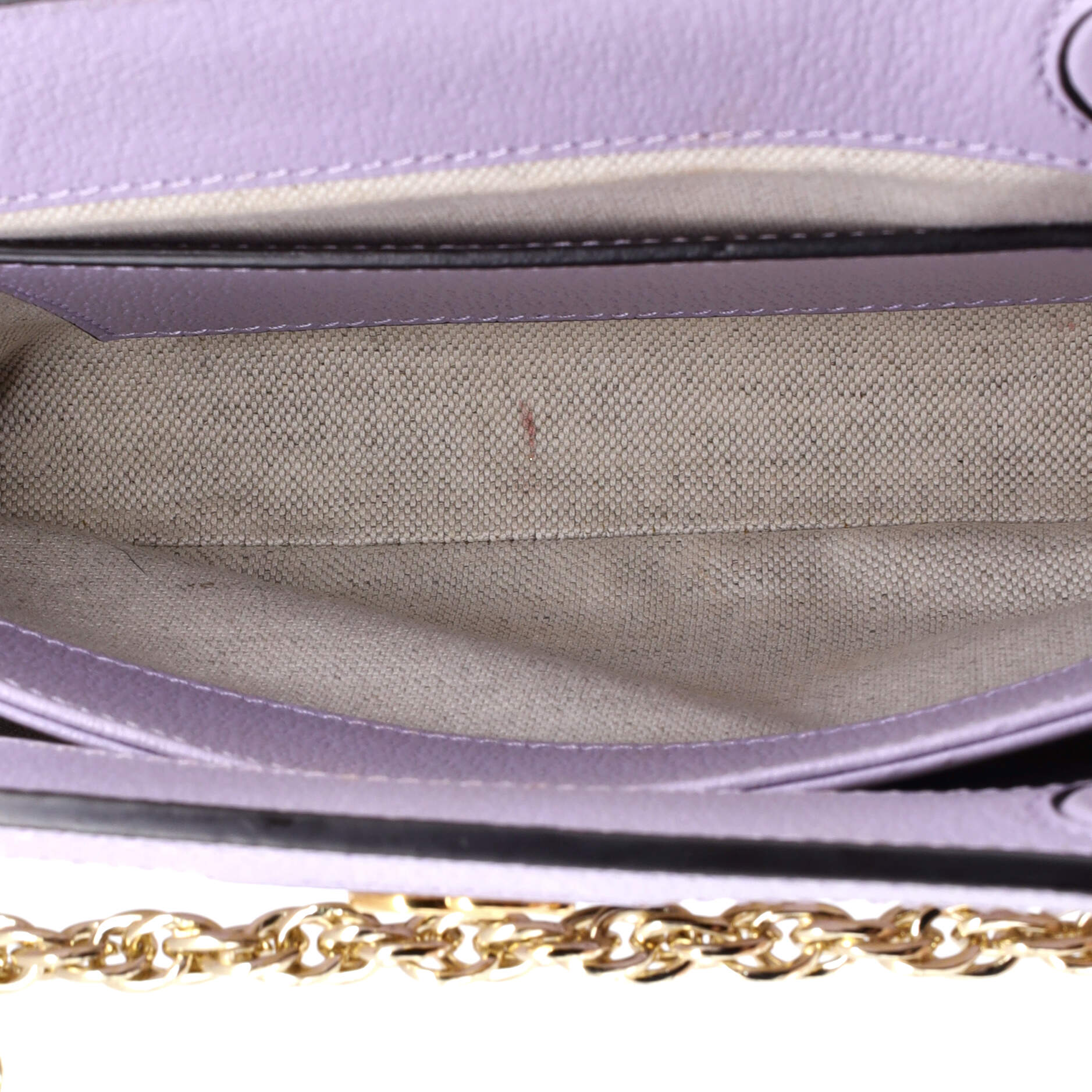 Gucci Ophidia Chain Shoulder Bag Jumbo GG Canvas with Leather Small