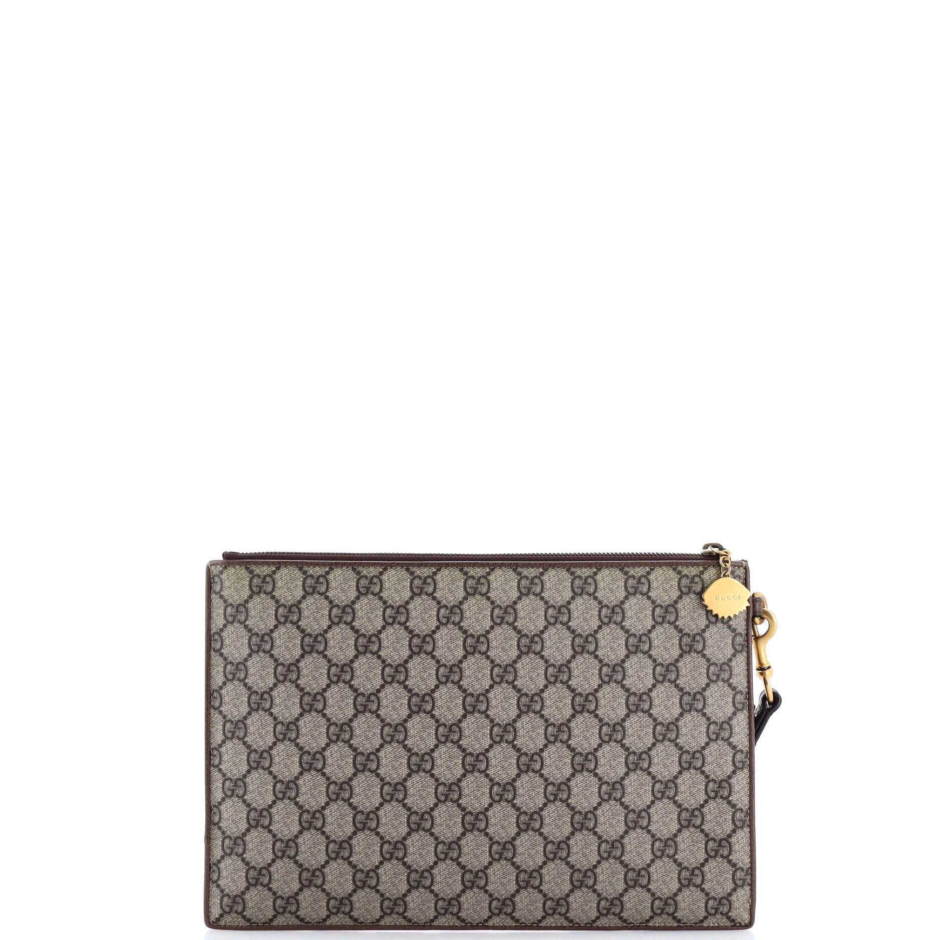 Gucci Courrier Pouch GG Coated Canvas with Applique