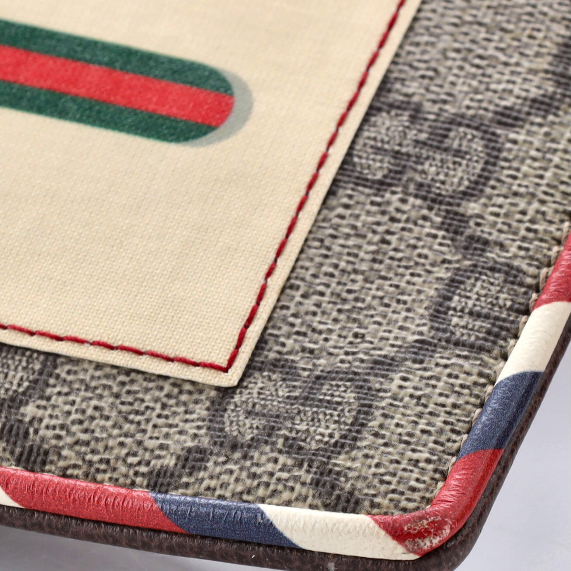 Gucci Courrier Pouch GG Coated Canvas with Applique