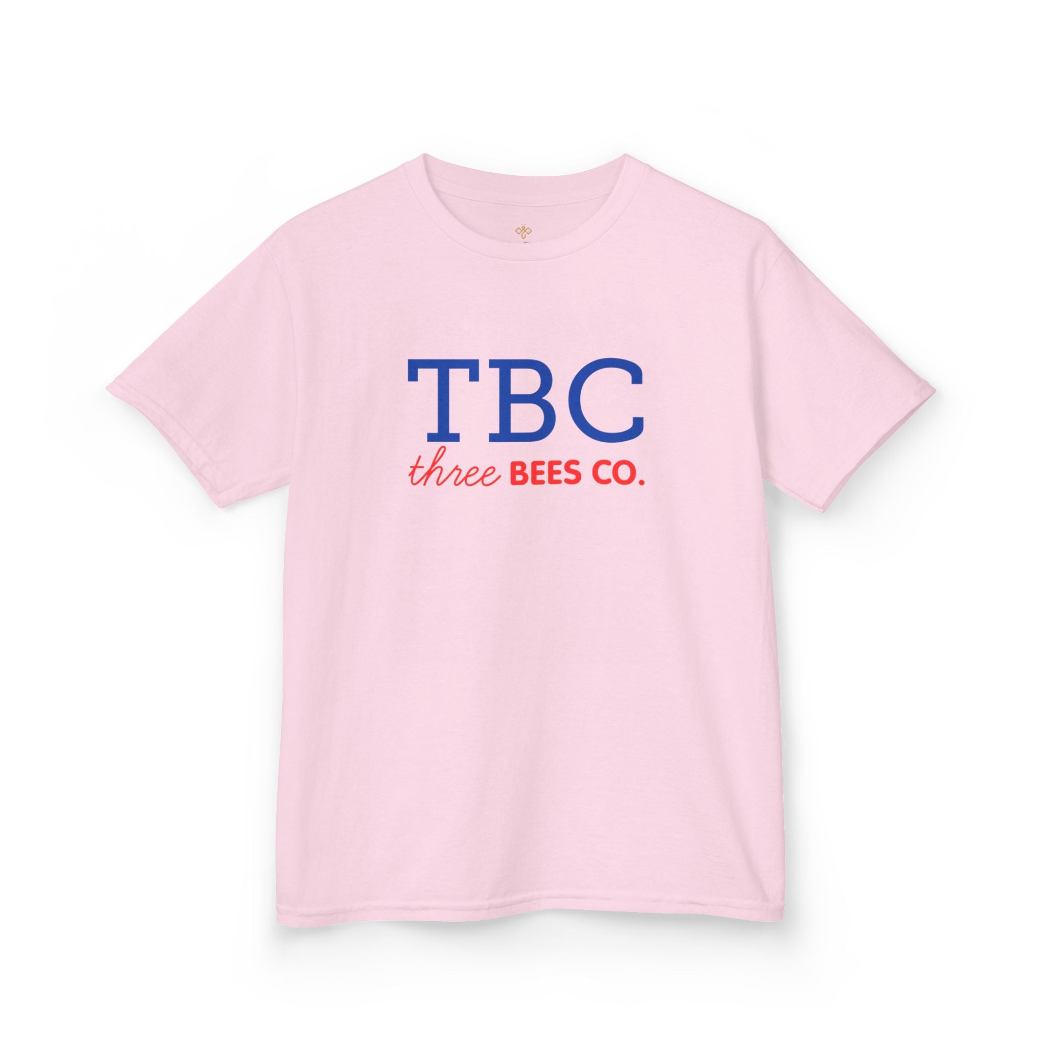 Kids Heavy Cotton Gildan Three Bees Co. in Blue and Red Hive Tee