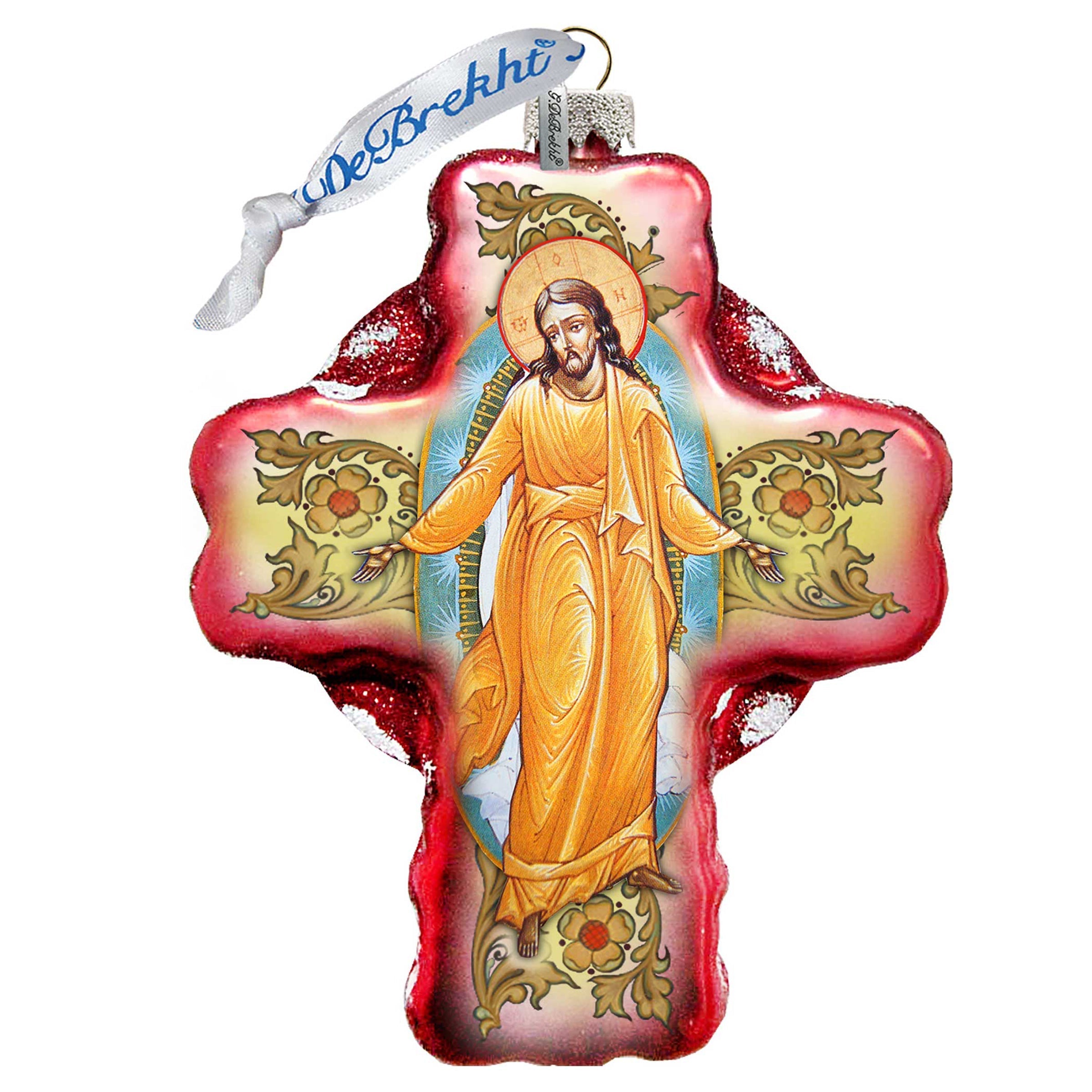 Chrysostom Glass Ornament by G. DeBrekht - Nativity Holiday Decor - 758-007