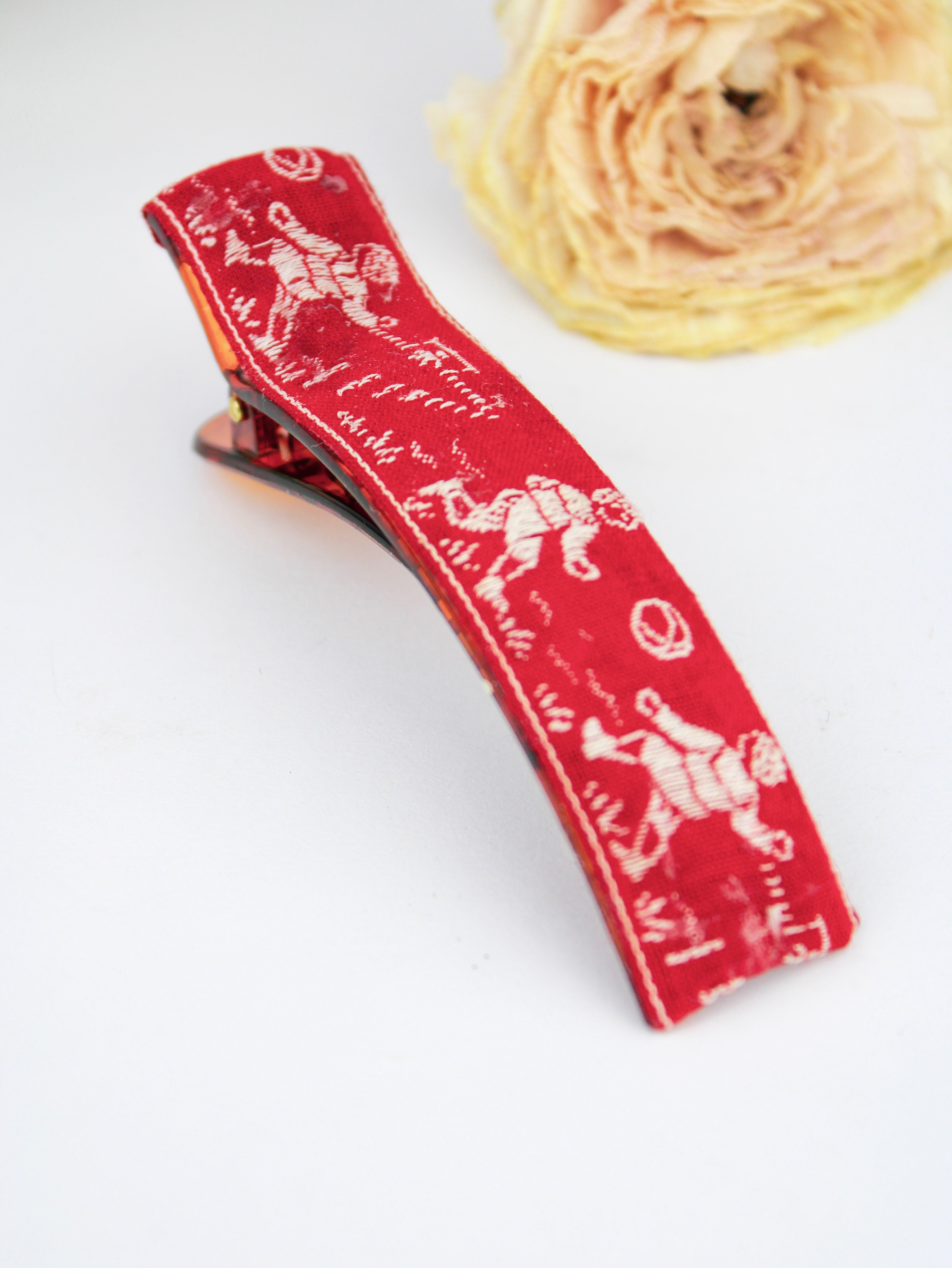 French Football Soccer Hair Clip