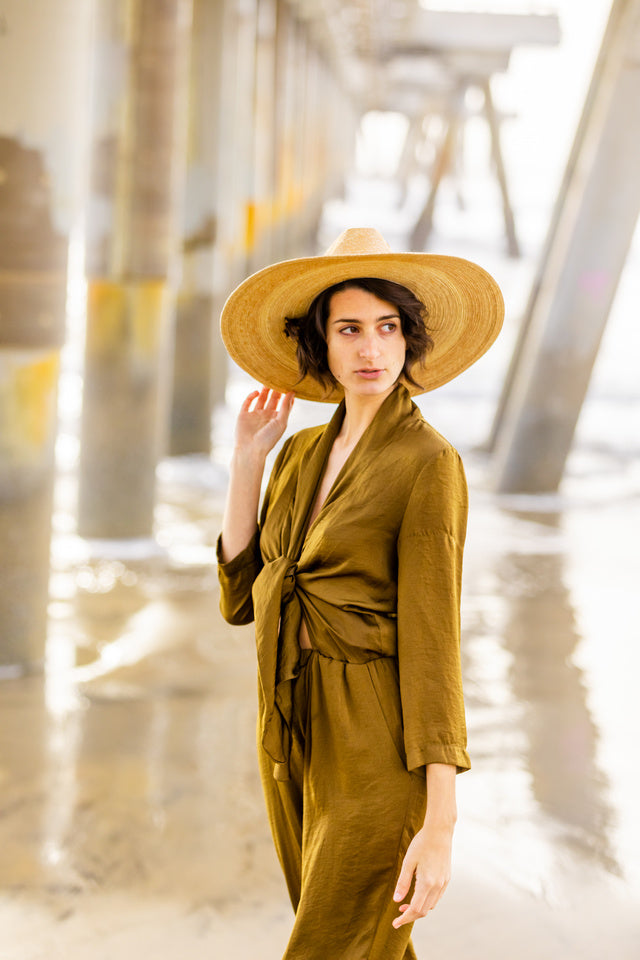 Western Wide Brim Straw Sun Hat