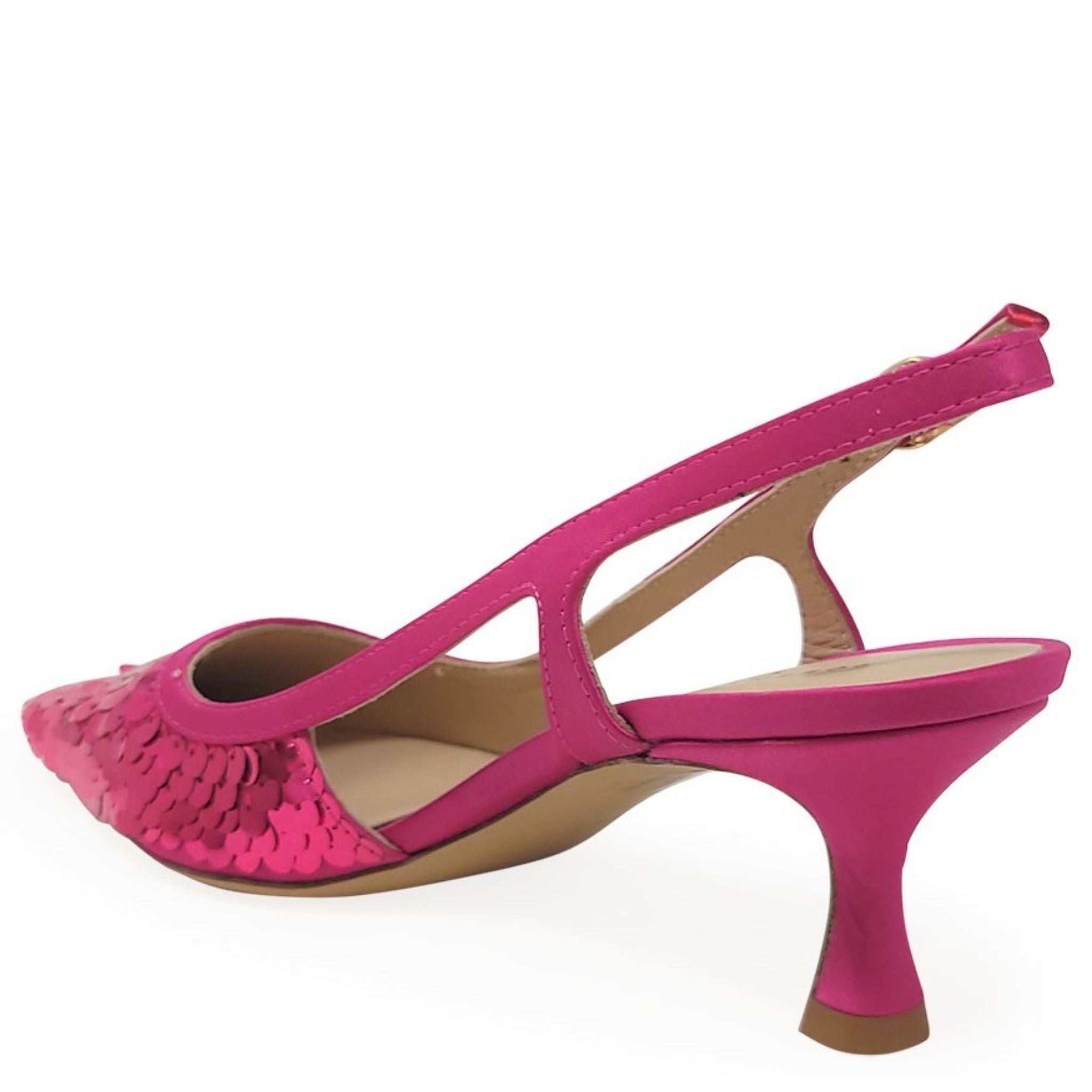 Roberto Festa Fuchsia Sequence Snip Slingback Heel