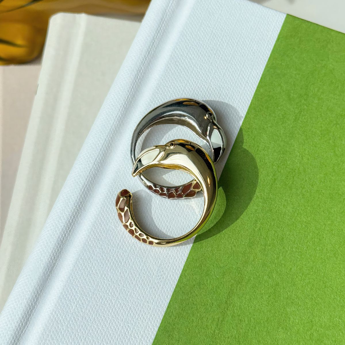 Sterling Silver Designer Flamingo Ring