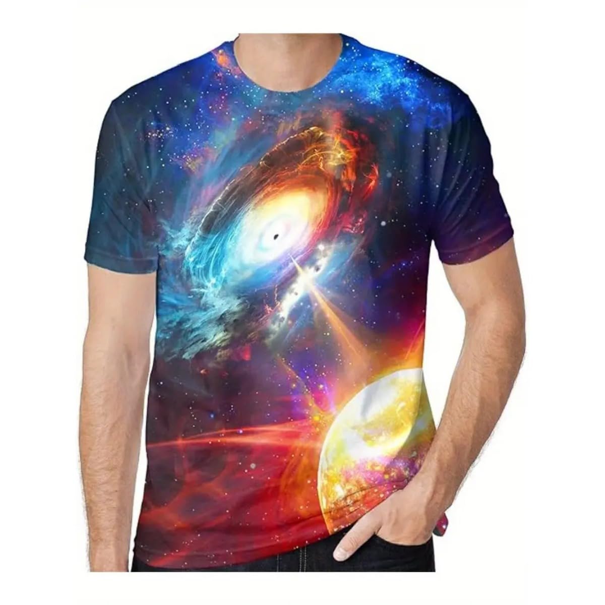3D Graphic Print T-Shirts for Mens Casual Short Sleeve Tee Shirts Top