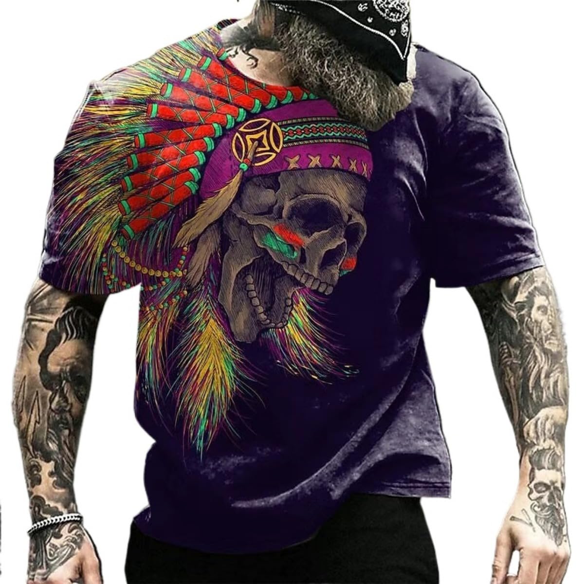 3D Printed Men's T-Shirt with Short Sleeves and Round Neck for Men T-Shirts