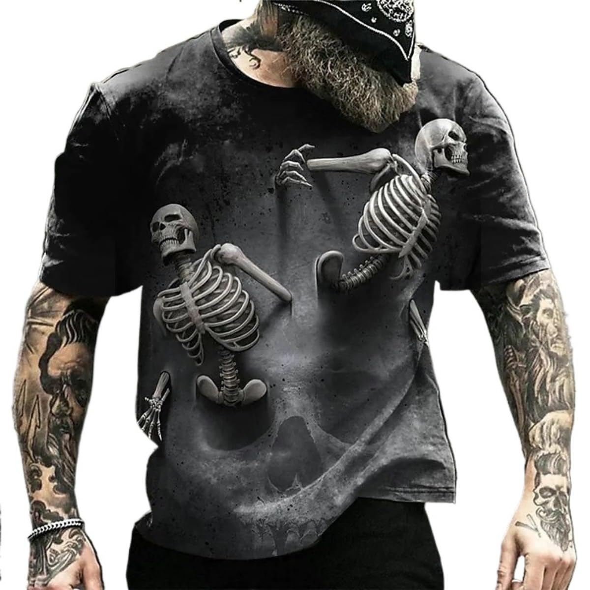 3D Printed Men's T-Shirt with Short Sleeves and Round Neck for Men T-Shirts