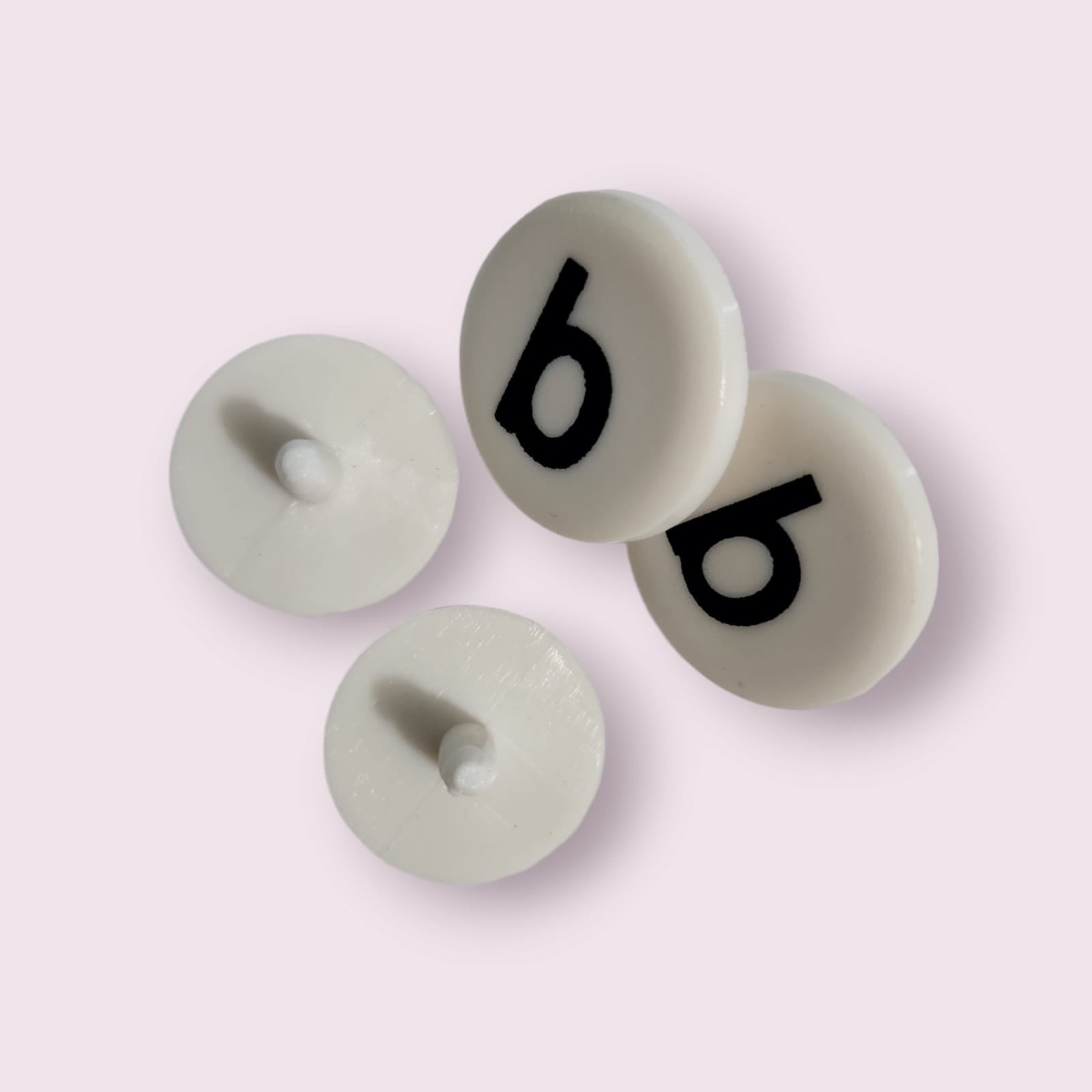 4-Pack Replacement Rivets for Bogg Bag,Replacement Rivets with b for Beach Tote Bogg Bag Repair Buttons for Women Rubber Tote Accessories