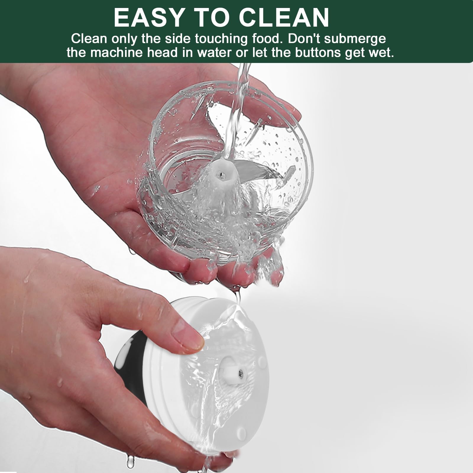 400ML Electric Garlic Chopper, 6 Blades Garlic Grinder Mini Vegetable Chopper, USB Portable Veggie Chopper, Garlic Mincer, Onion Chopper, Food Processor for Ginger, Chili, Fruit, Meat