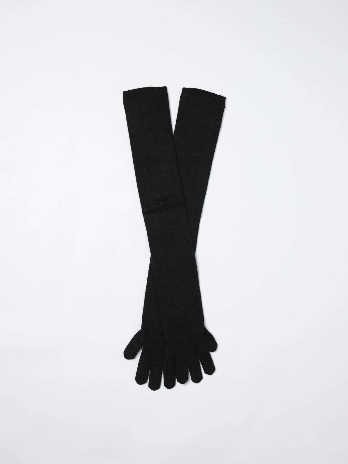 Max Mara Gloves Woman Black