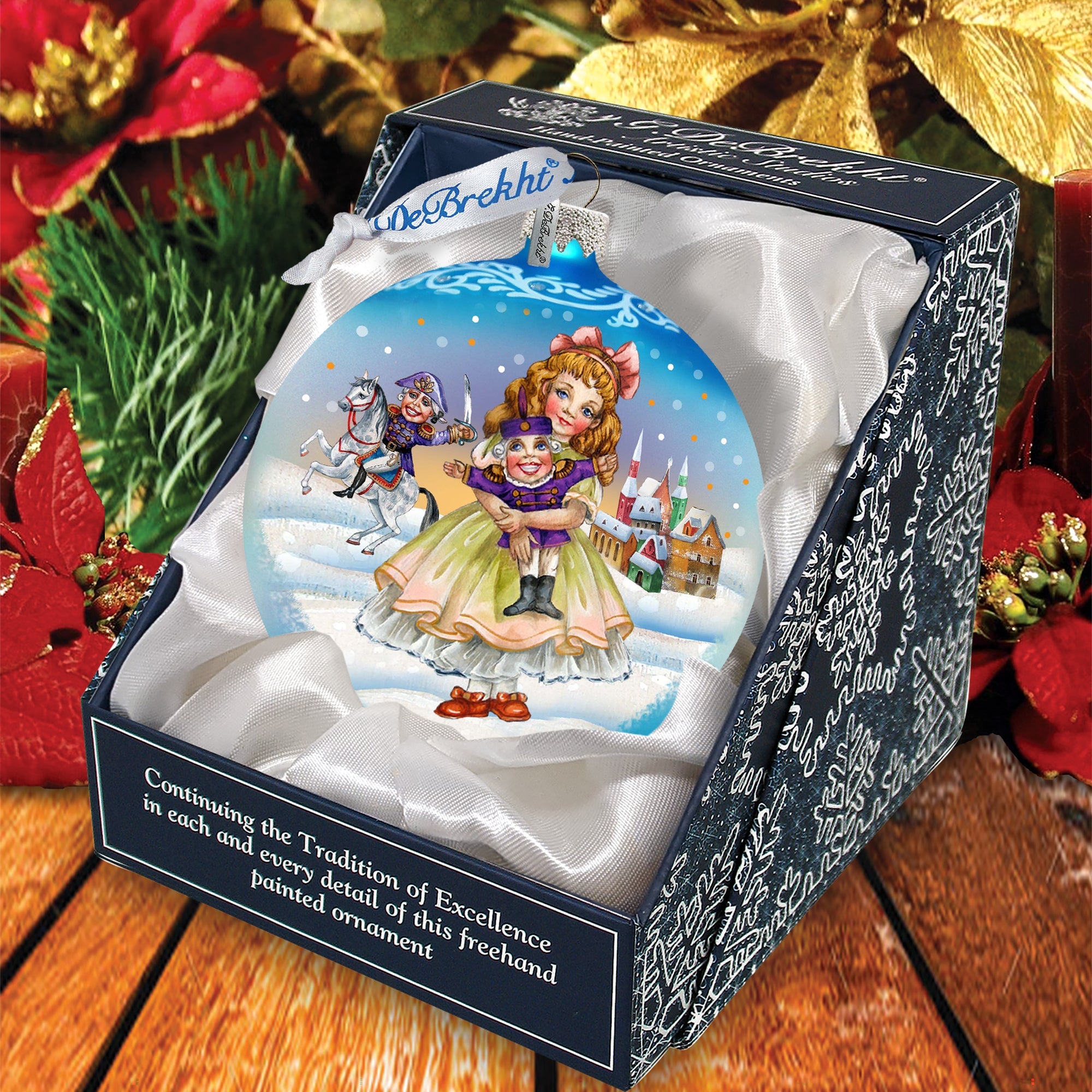 Nutcracker Clara Glass Ornament by G. DeBrekht - Christmas Décor - 73365